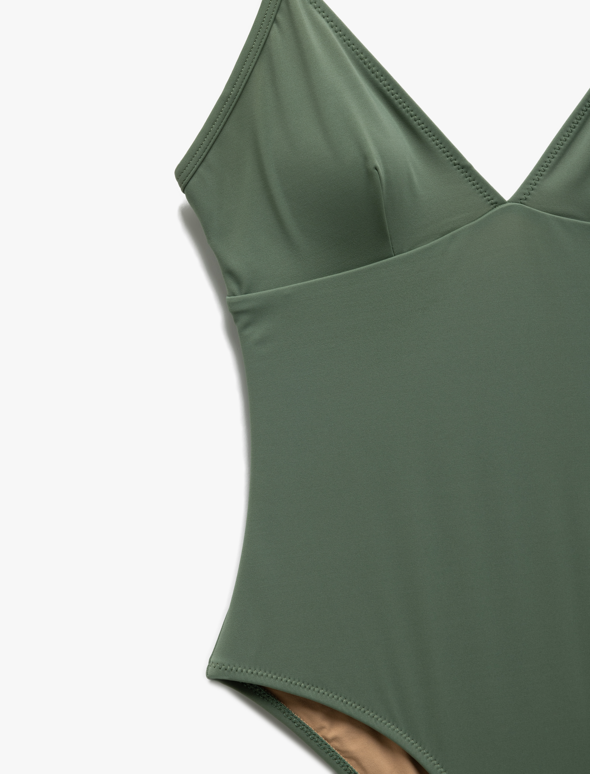   Hafif Destekli İnce Askılı Mayo