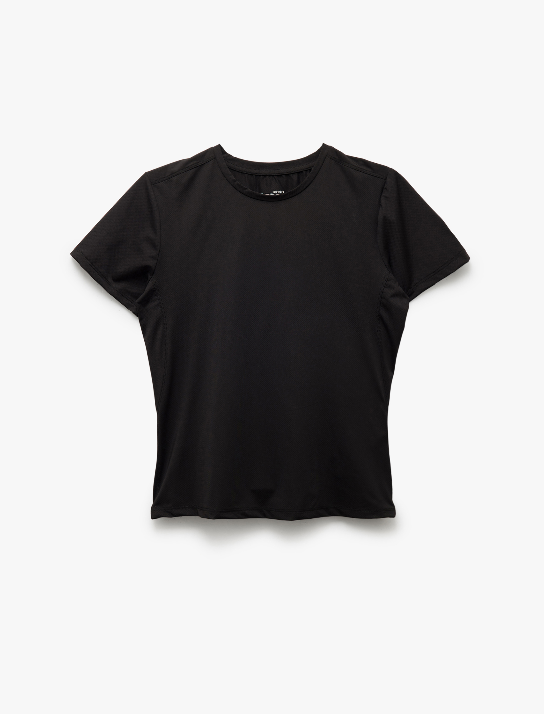   Bisiklet Yaka Kısa Kollu Slim Fit Spor Tişört