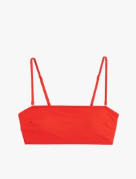 Hafif Dolgulu Straplez Bikini Üstü