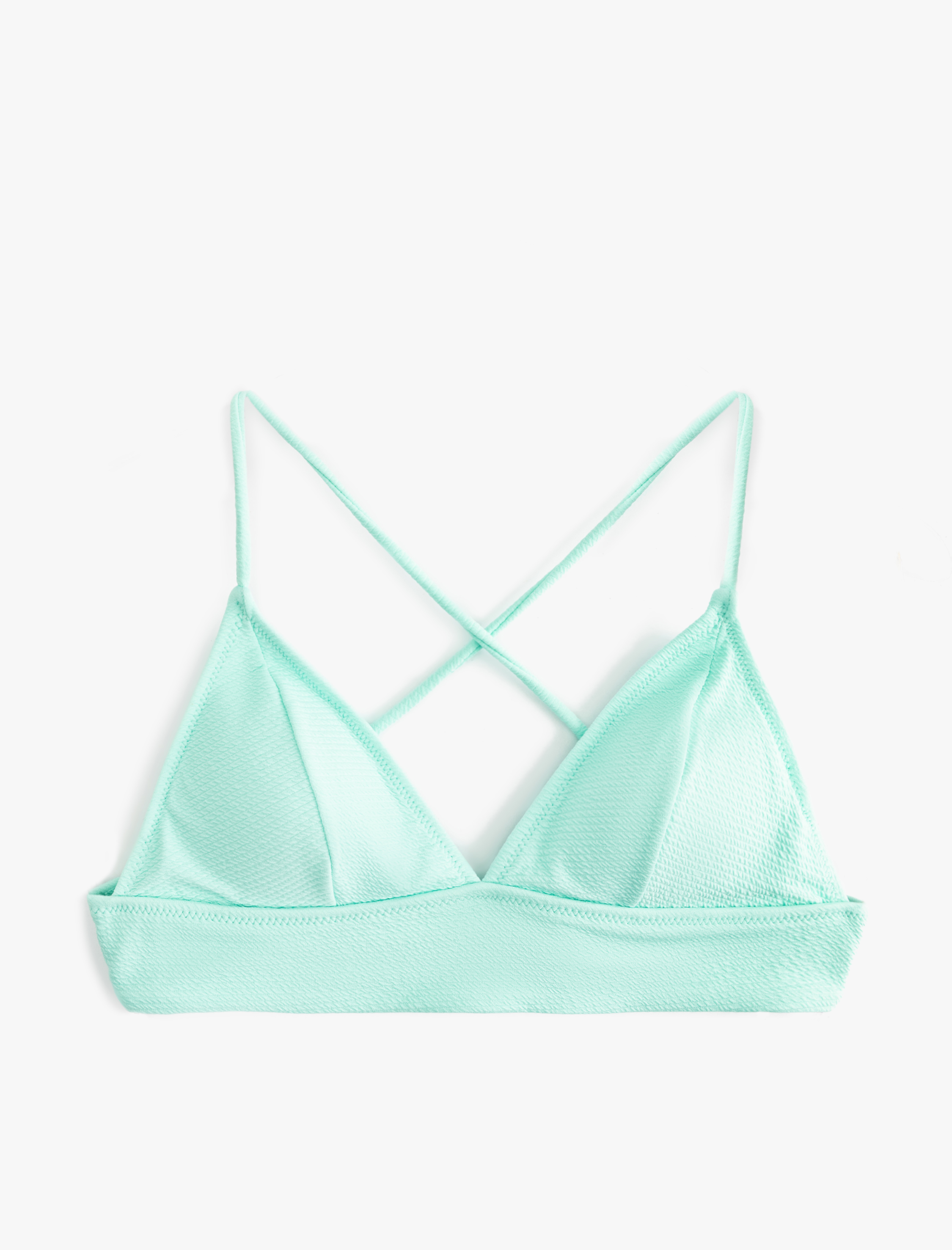   Arkası Çapraz Askılı Bağlama Detaylı Bralet Bikini Üstü