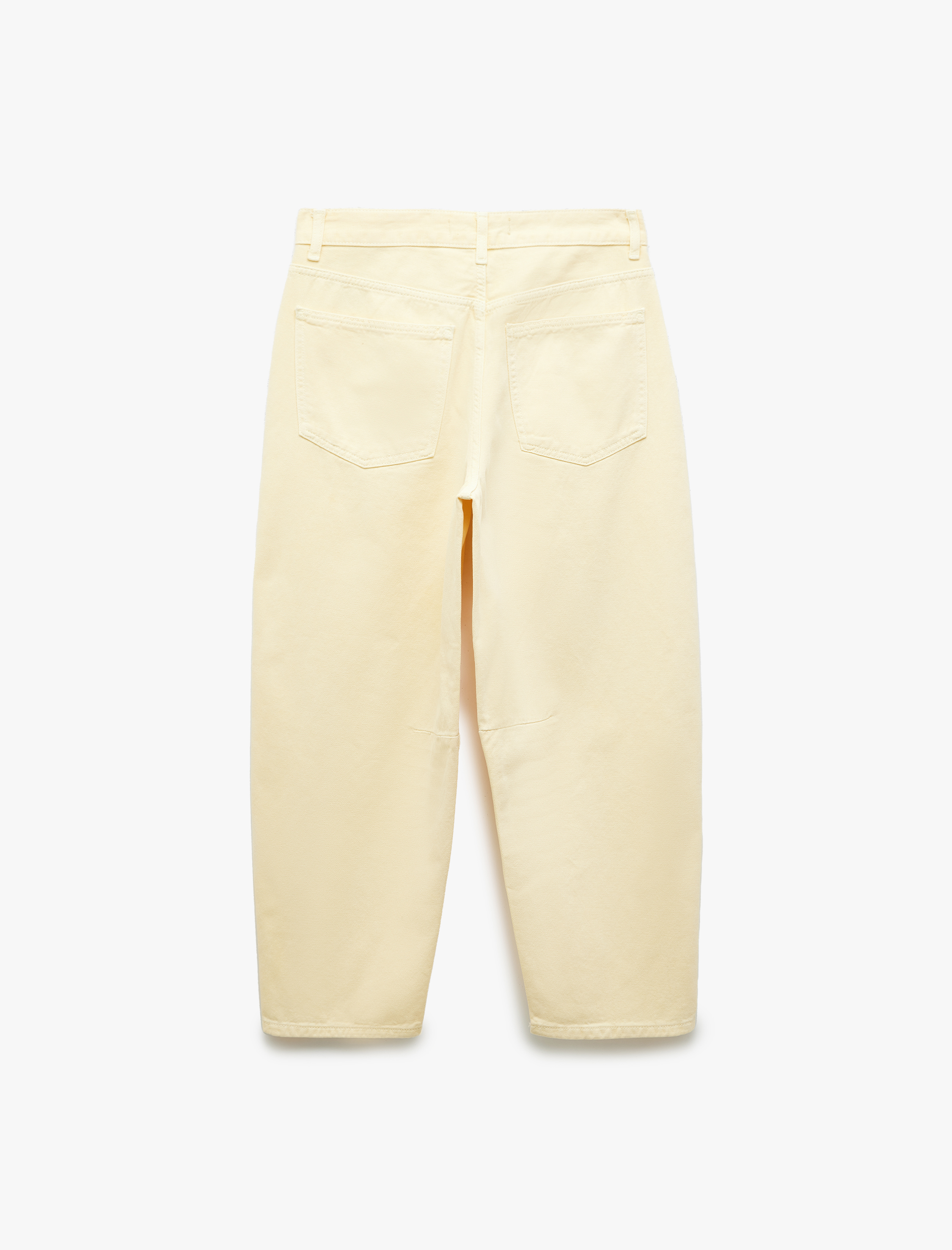   Pamuklu Cep Detaylı Rahat Kesim Barrel Fit Jean Pantolon - Barrel Jean