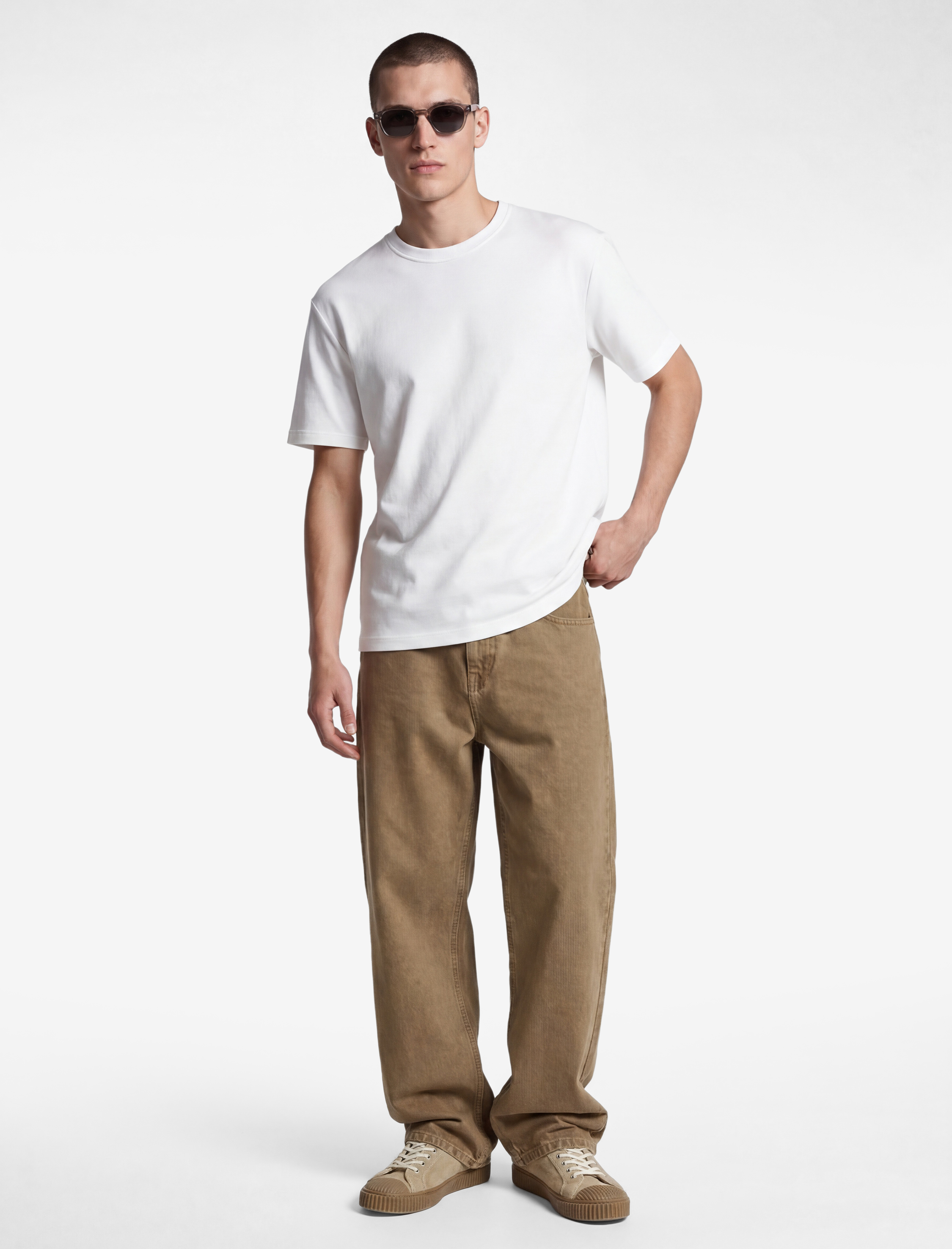   Kısa Kollu Bisiklet Yaka Pamuklu Slim Fit Tişört