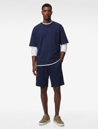 Bürümcük Cepli Mini Beli Bağcıklı Şort