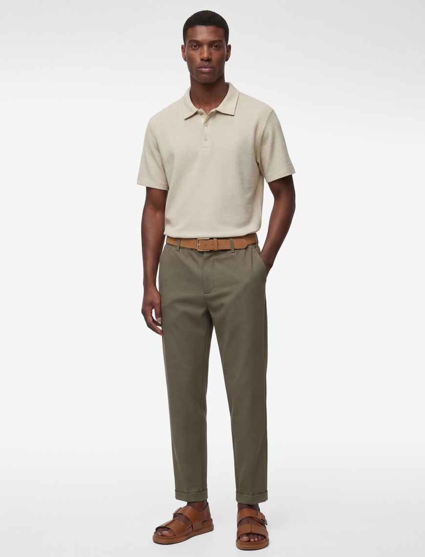 Koton Erkek Regular Fit Kısa Kollu Düğmeli Polo Yaka T-Shirt