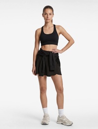 Yüksek Bel Bağlama Detaylı Mini Spor Şort Etek