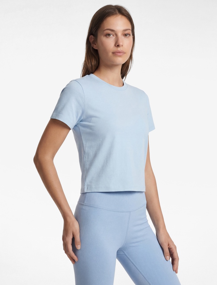  Pamuklu Slim Fit Kısa Kollu Bisiklet Yaka Spor Tişört