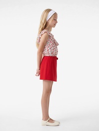 Beli Lastikli Fiyonklu Şort Etek