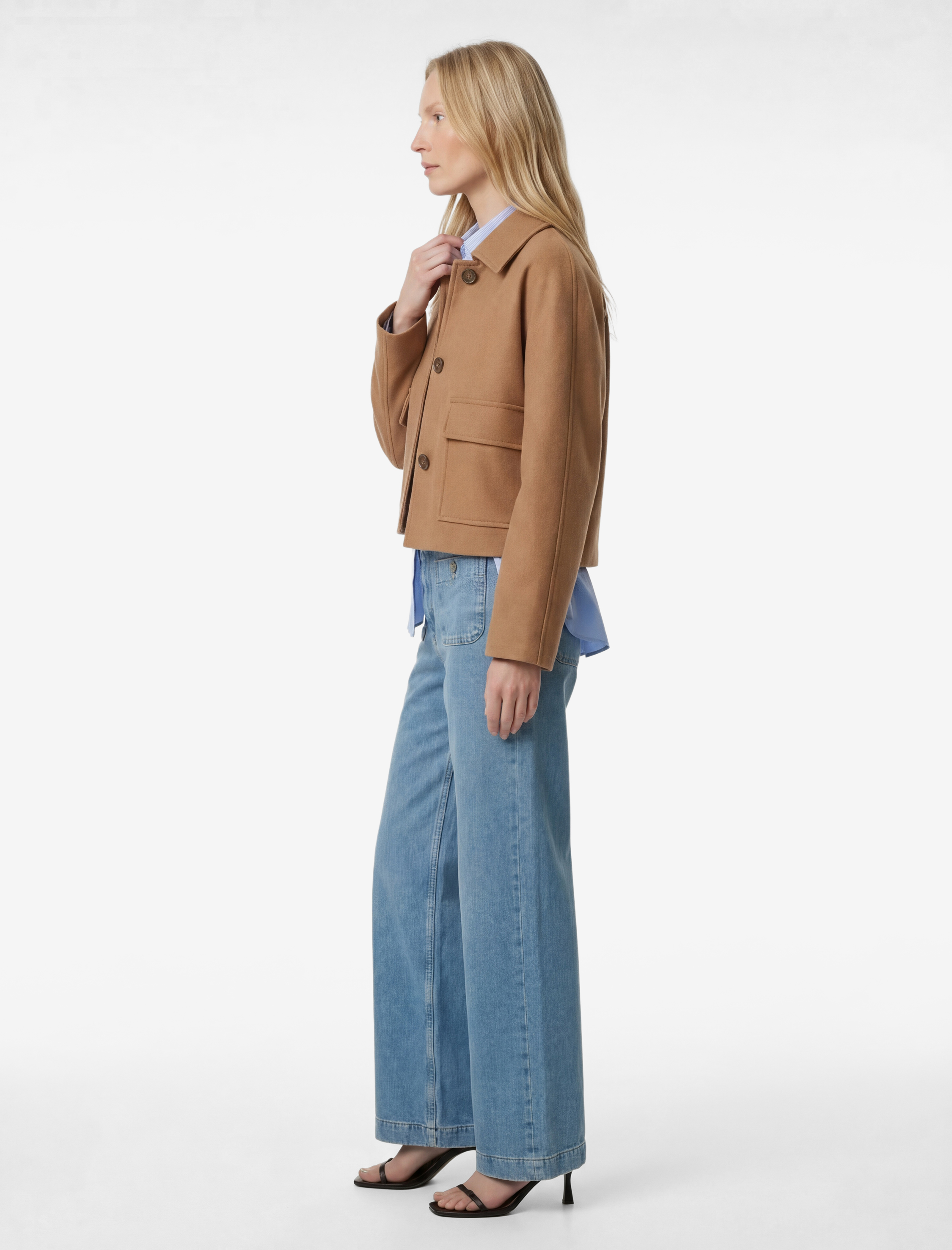  Pamuklu Cepli Normal Bel Culotte Pantolon - Culotte Jeans