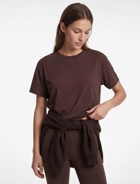 Rahat Kalıp Kısa Kollu Bisiklet Yaka Spor Tişört