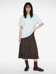 Rahat Kalıp Kısa Kollu Bisiklet Yaka Pamuklu Basic Tişört