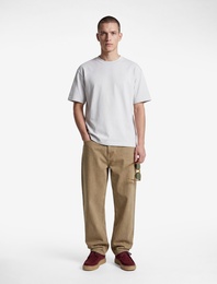 Kısa Kollu Pamuklu Tok Kumaş Bisiklet Yaka Oversize Basic Tişört