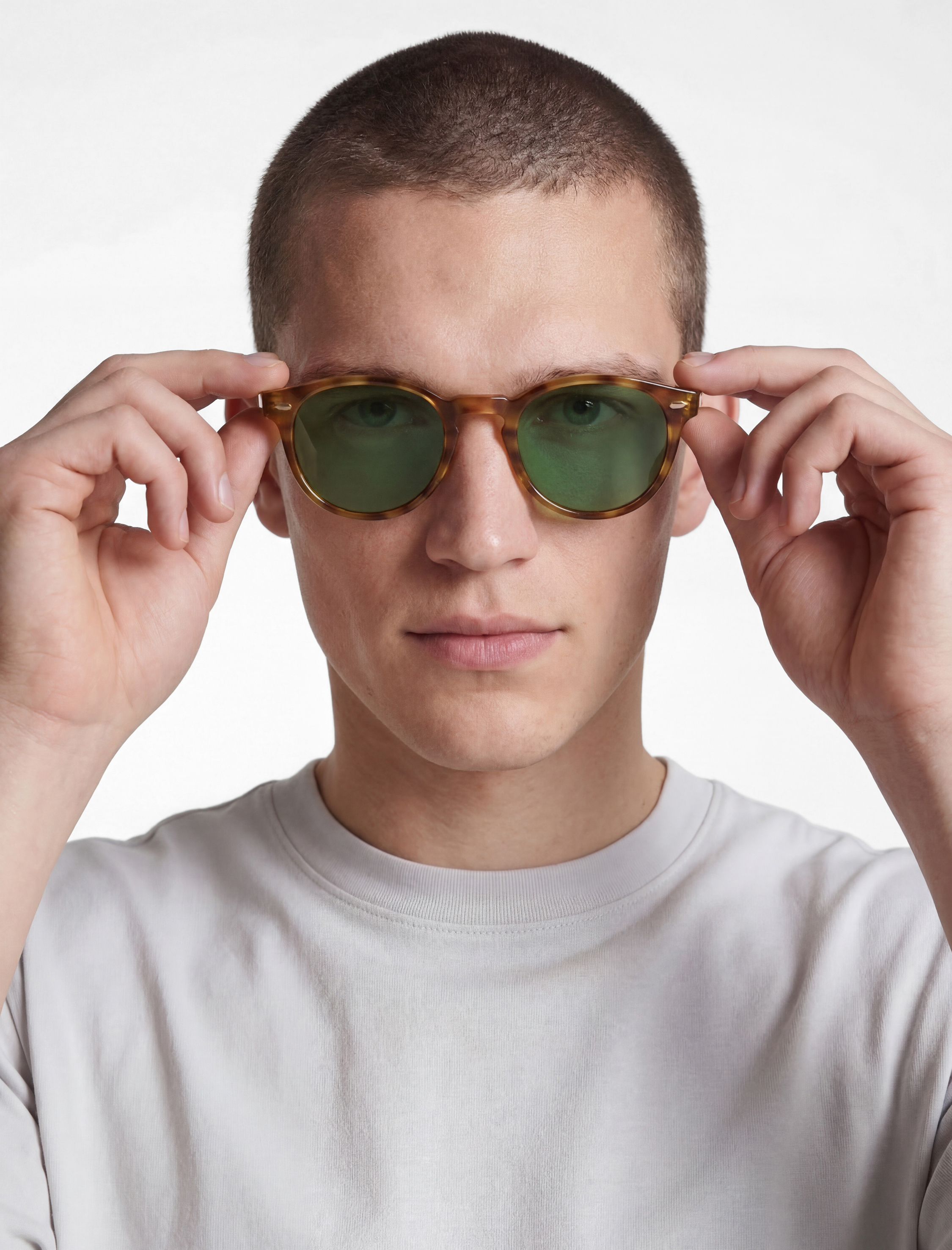   Kısa Kollu Pamuklu Tok Kumaş Bisiklet Yaka Oversize Basic Tişört