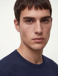 Kısa Kollu Bisiklet Yaka Pamuklu Slim Fit Tişört