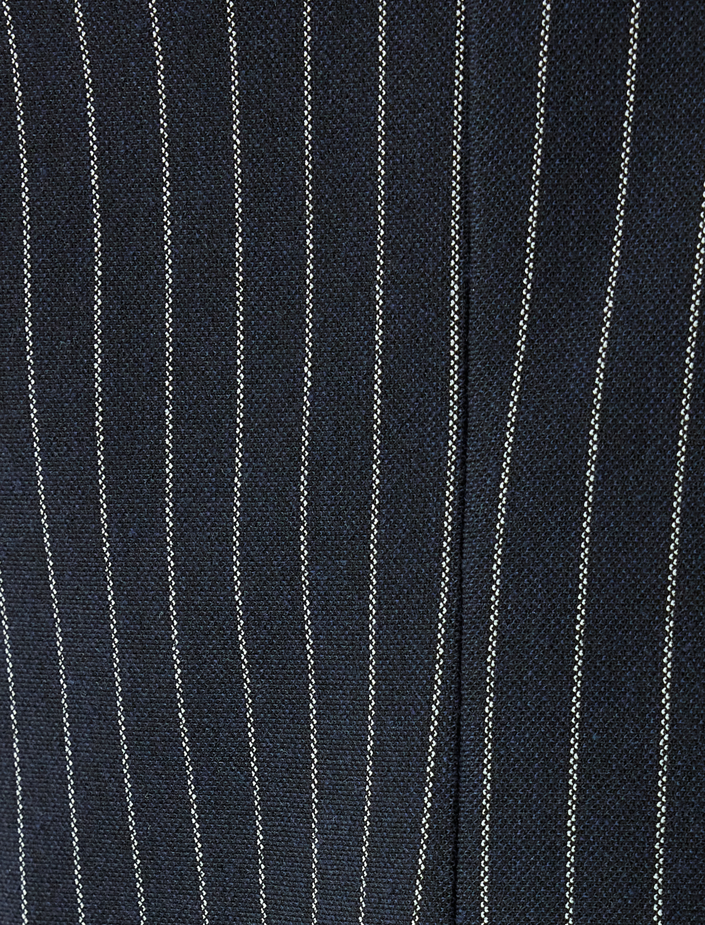   Yırtmaç Detaylı Çizgili Mini Etek