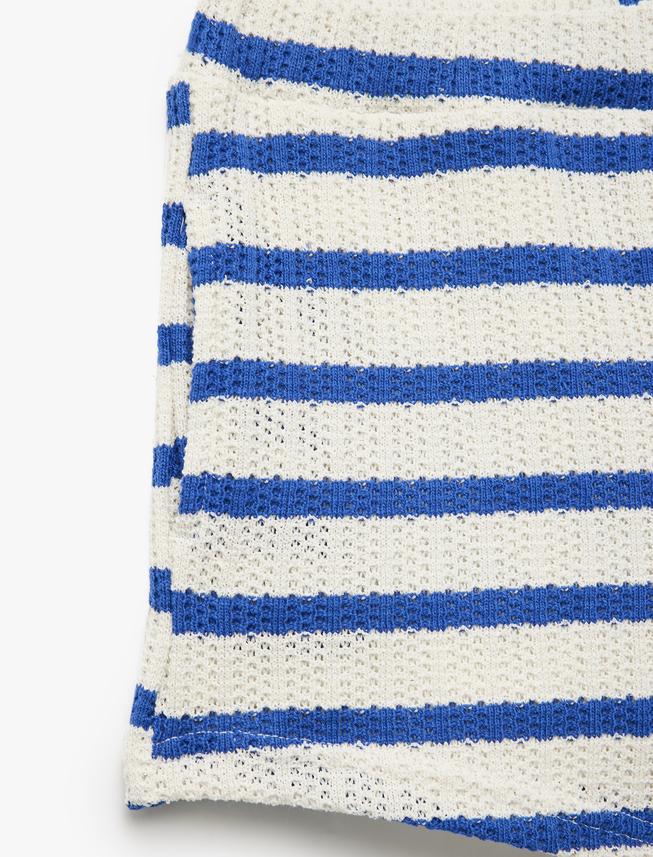  Kız Çocuk Ajurlu Şort Beli Lastikli Pamuk Karışımlı