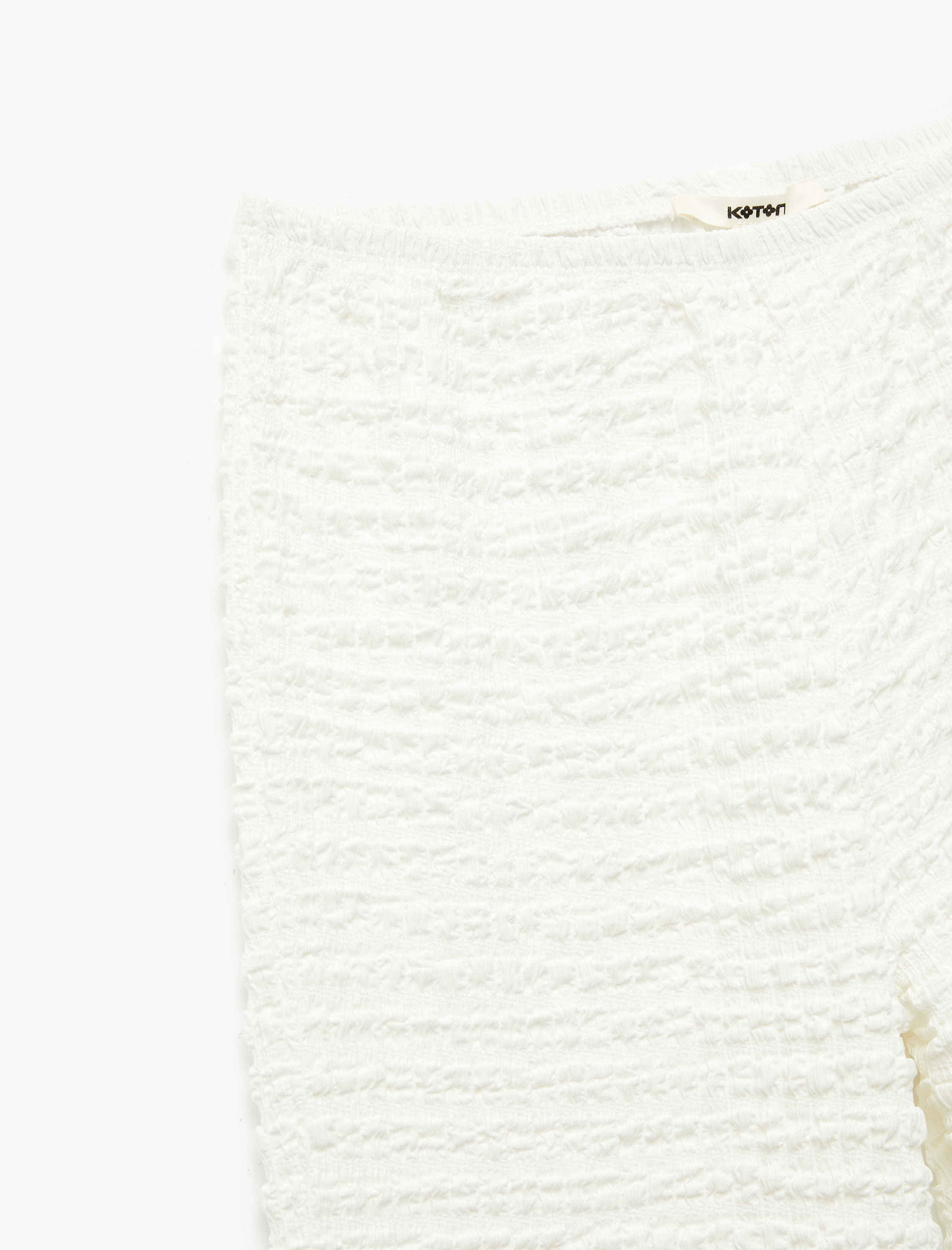   Rahat Kalıp Dokulu Bol Paça Pantolon