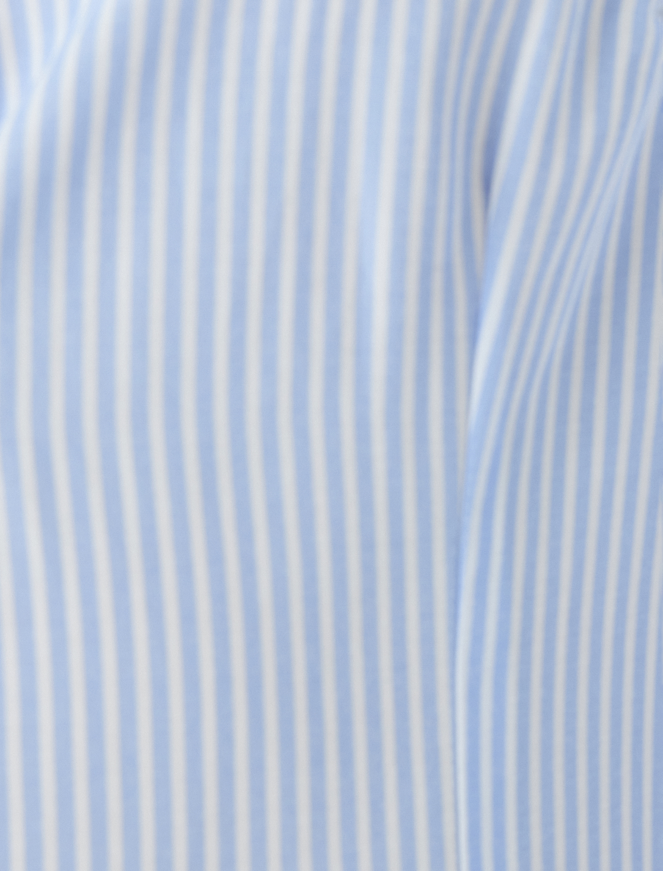   Uzun Kollu Slim Fit Çizgili Poplin Gömlek