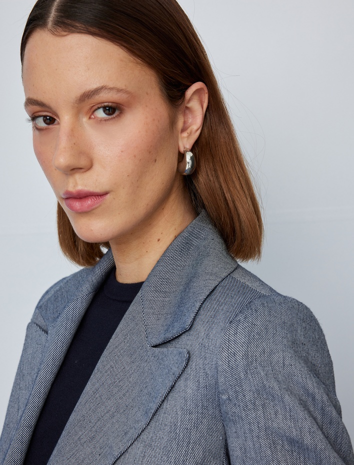  Bisiklet Yaka Kısa Kollu Basic Triko Kazak