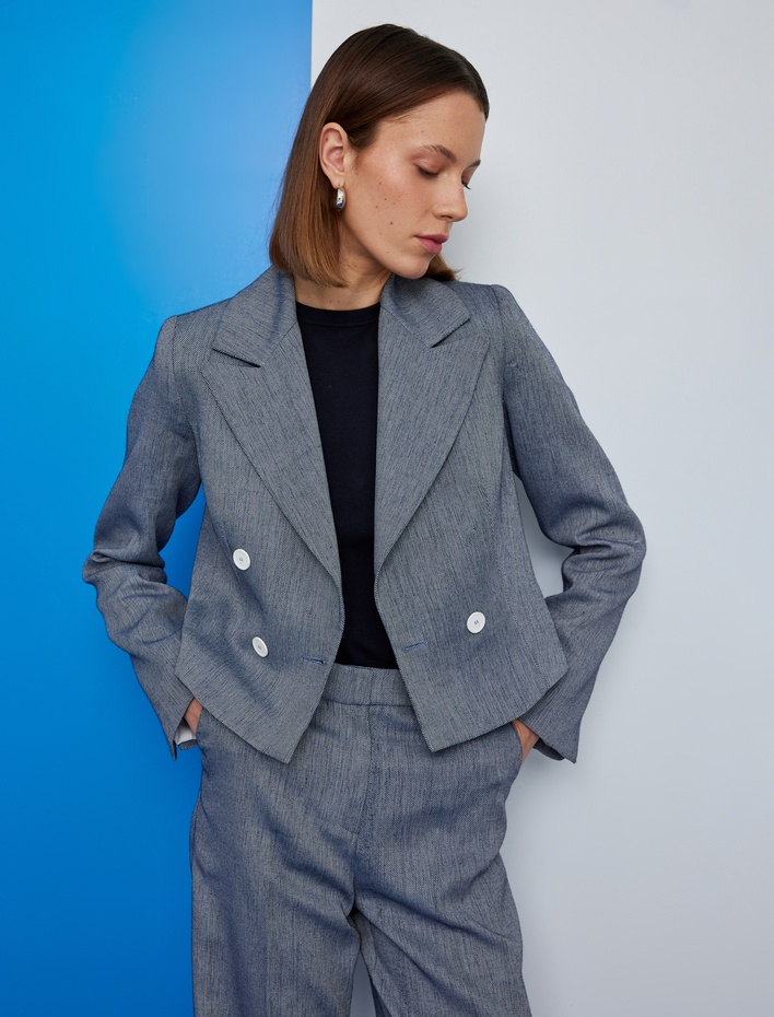  Bisiklet Yaka Kısa Kollu Basic Triko Kazak