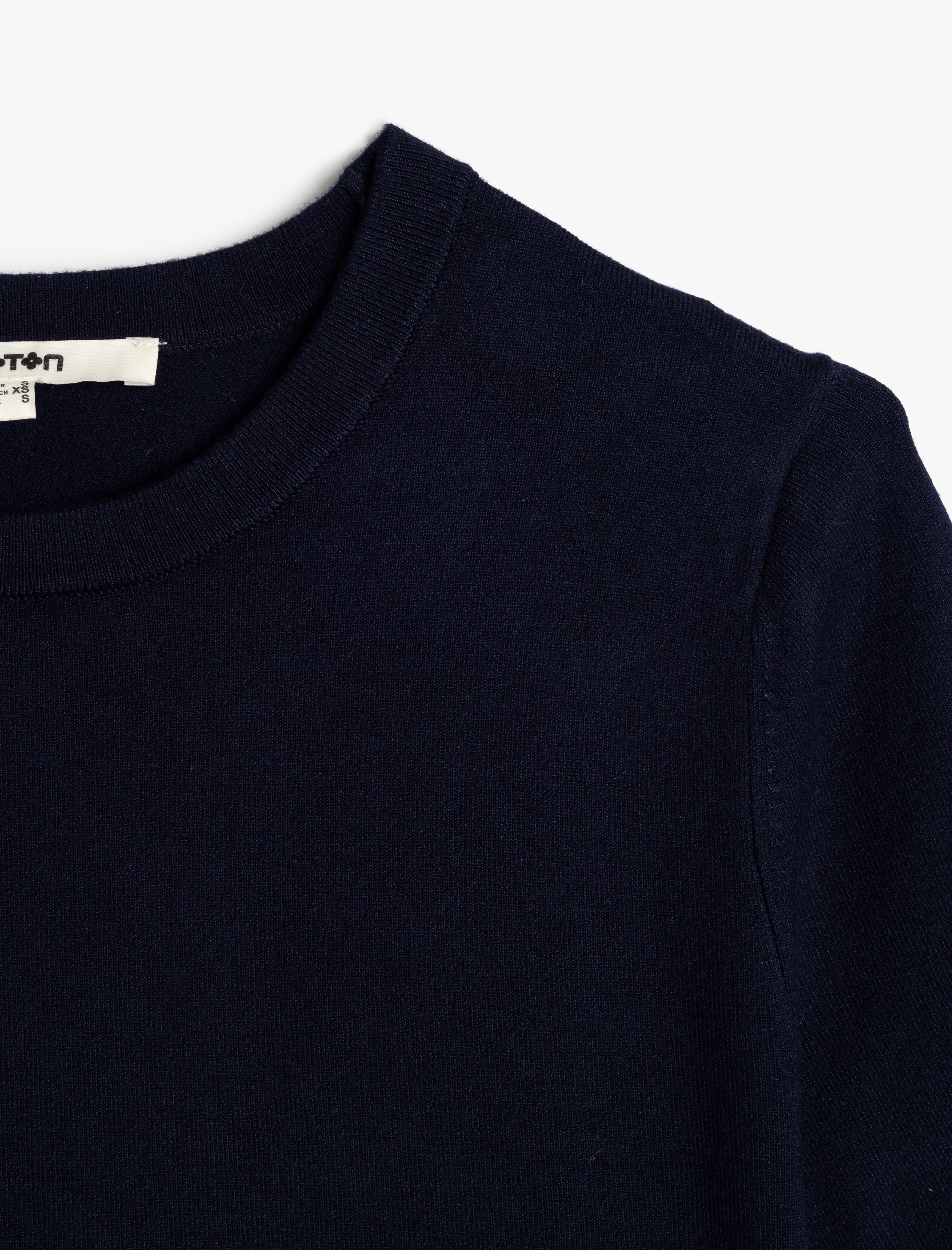   Bisiklet Yaka Kısa Kollu Basic Triko Kazak