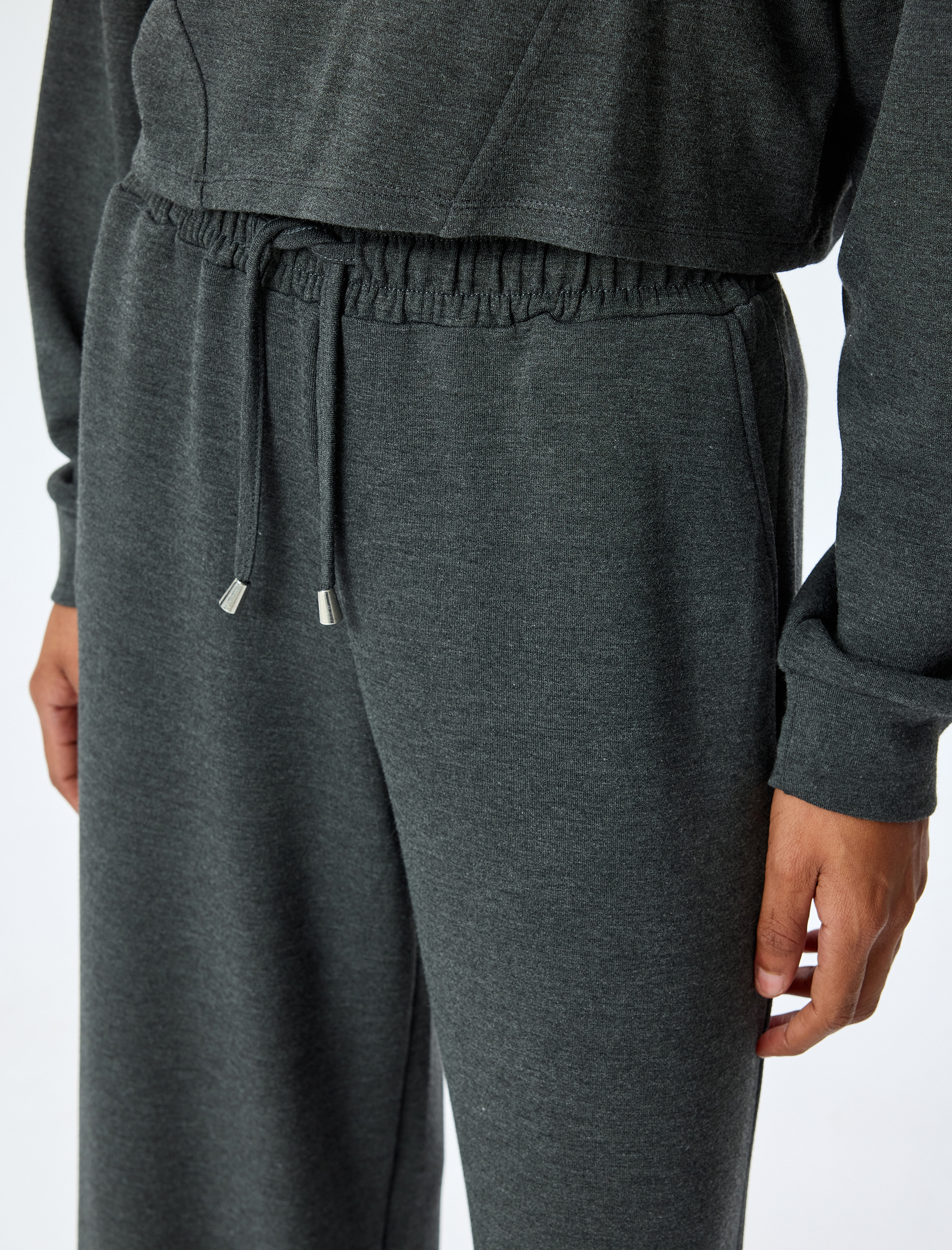   Rahat Kesim Cepli Viskon Geniş Paça Eşofman Altı