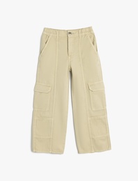 Kargo Cep Detaylı Pamuklu Pantolon