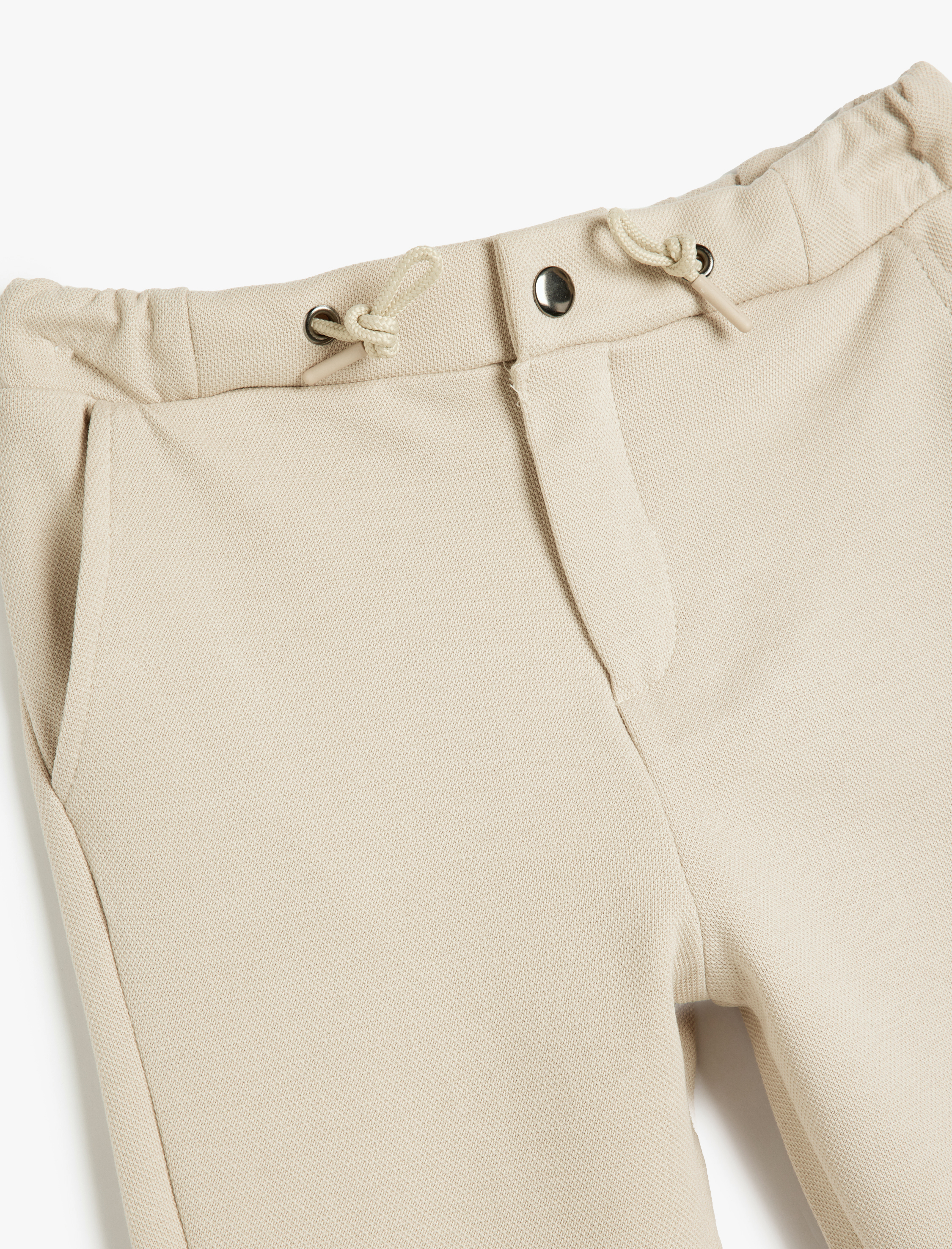  Erkek Çocuk Fermuar Detaylı Bel Bağcıklı Pantolon Görünümlü Eşofman Altı