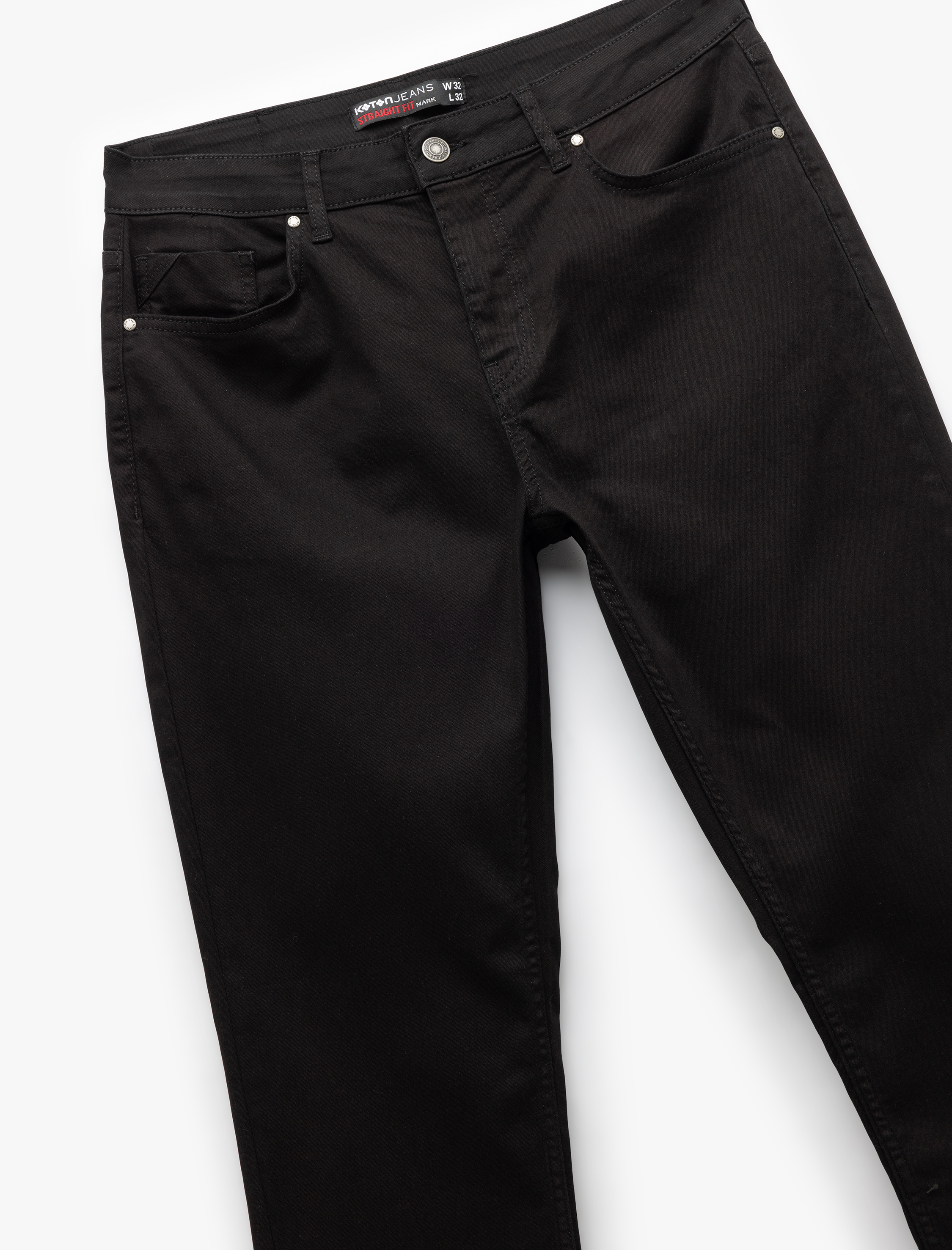  Düğme Detaylı Straight Fit Kot Pantolon - Mark Jean