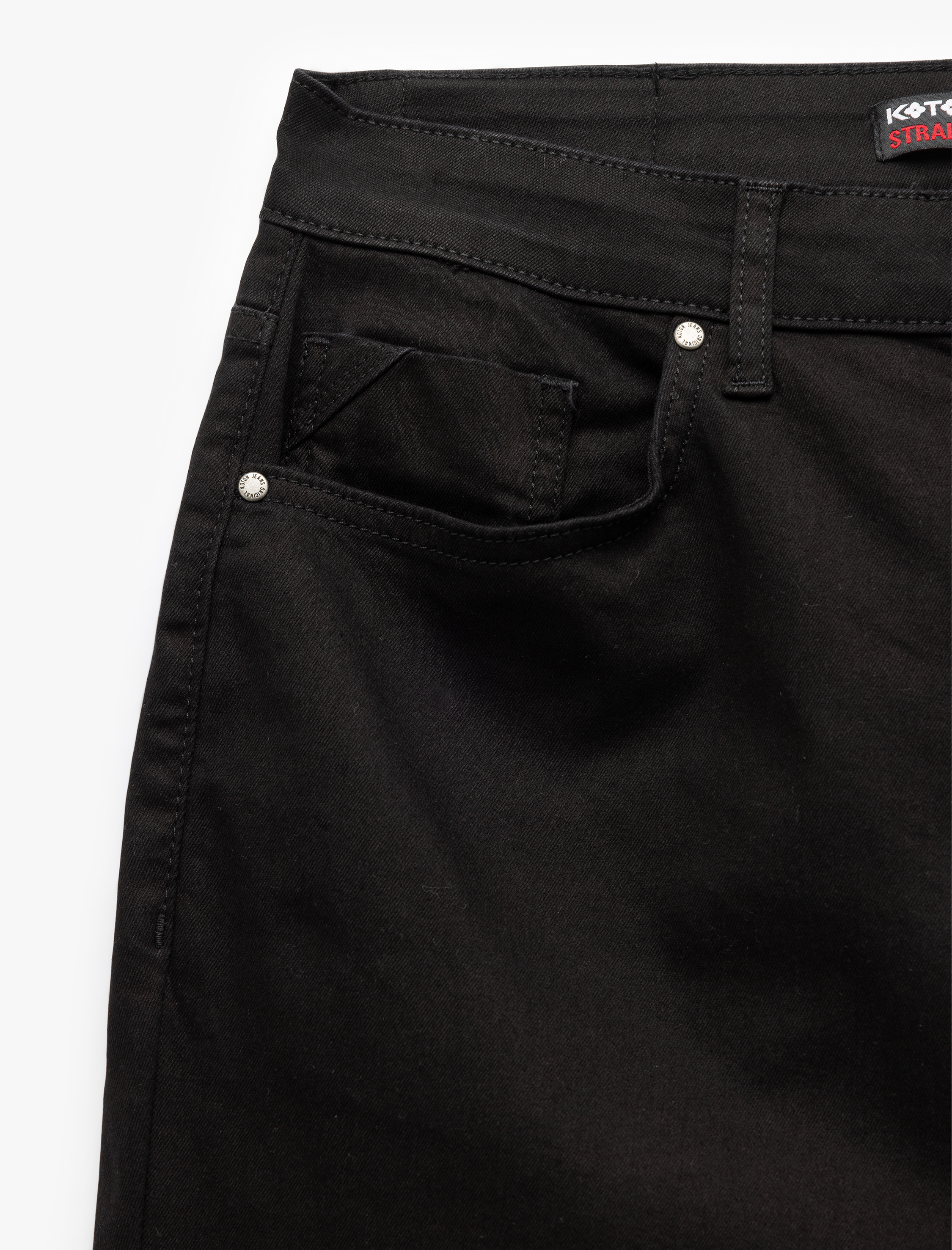  Düğme Detaylı Straight Fit Kot Pantolon - Mark Jean