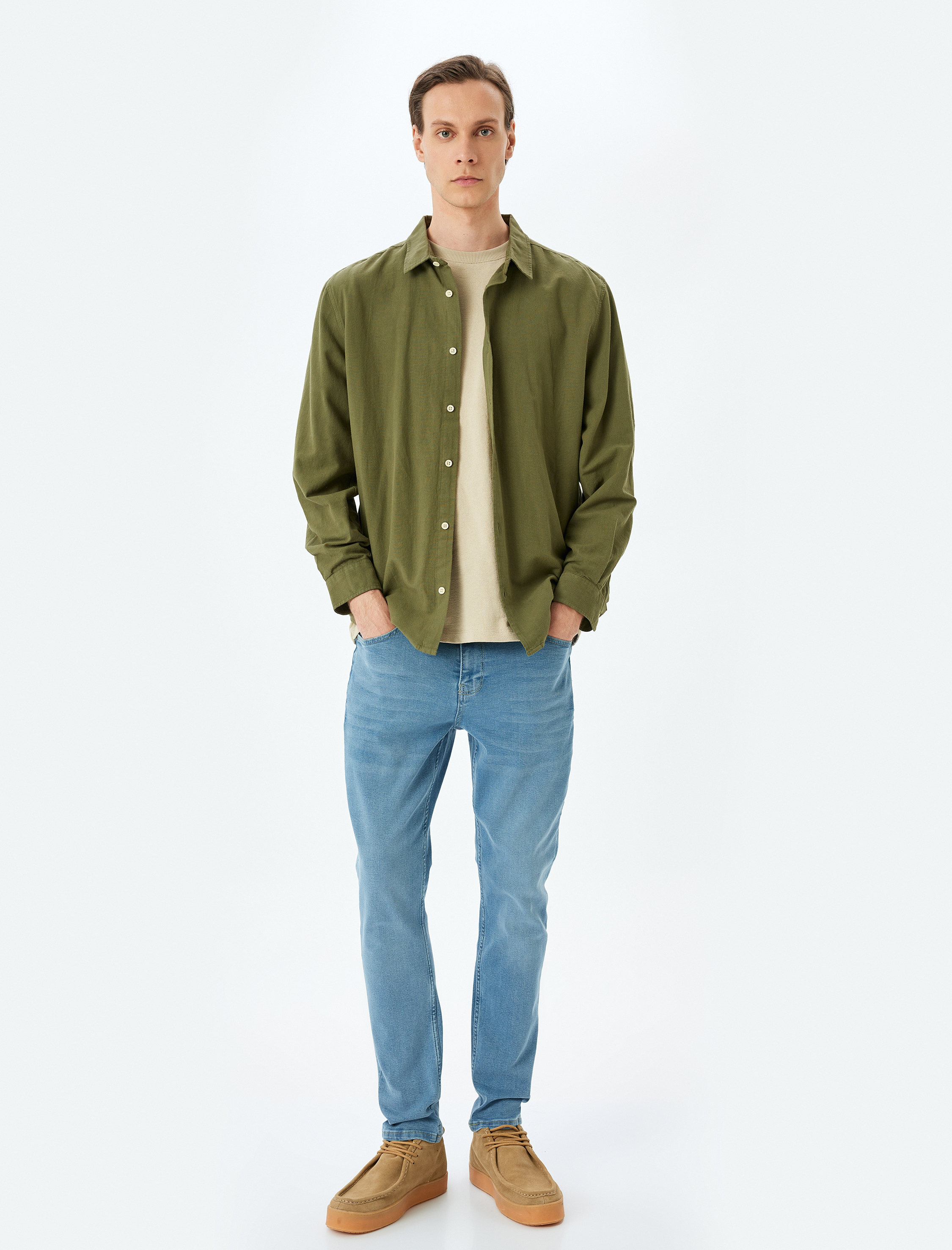   Normal Bel Skinny Fit Kot Pantolon - Michael Jean