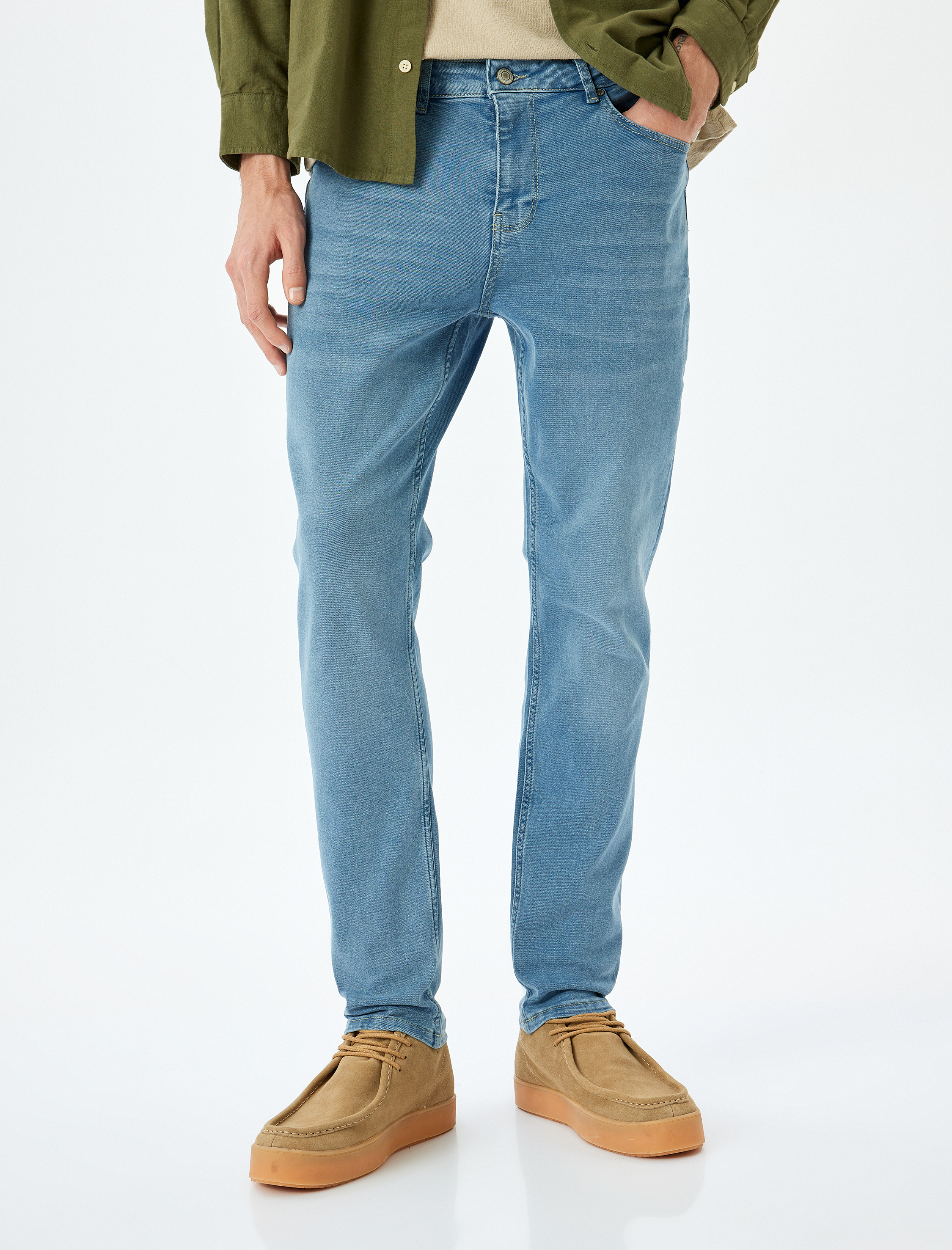   Normal Bel Skinny Fit Kot Pantolon - Michael Jean