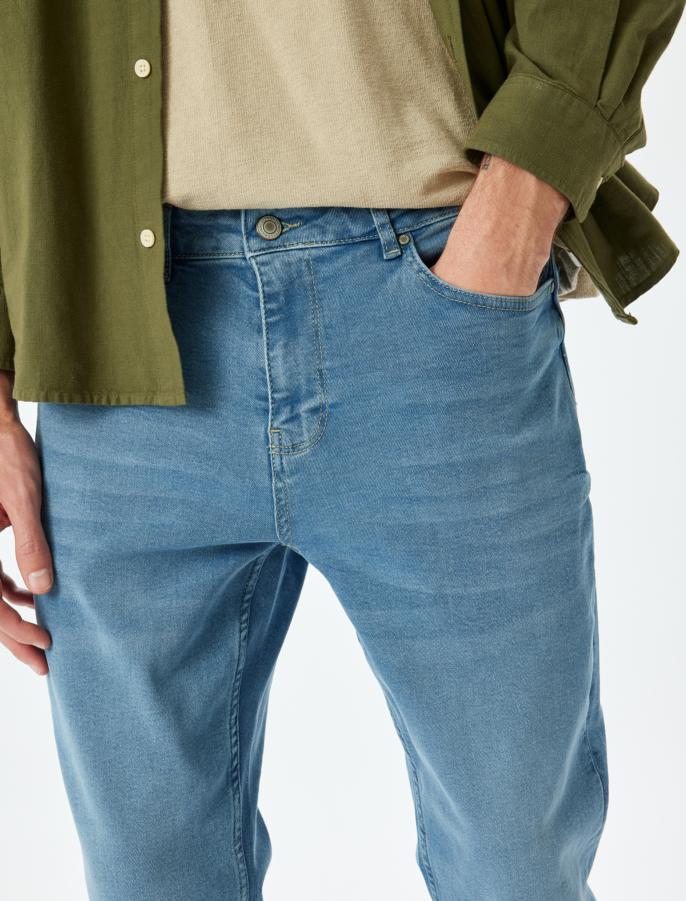   Normal Bel Skinny Fit Kot Pantolon - Michael Jean