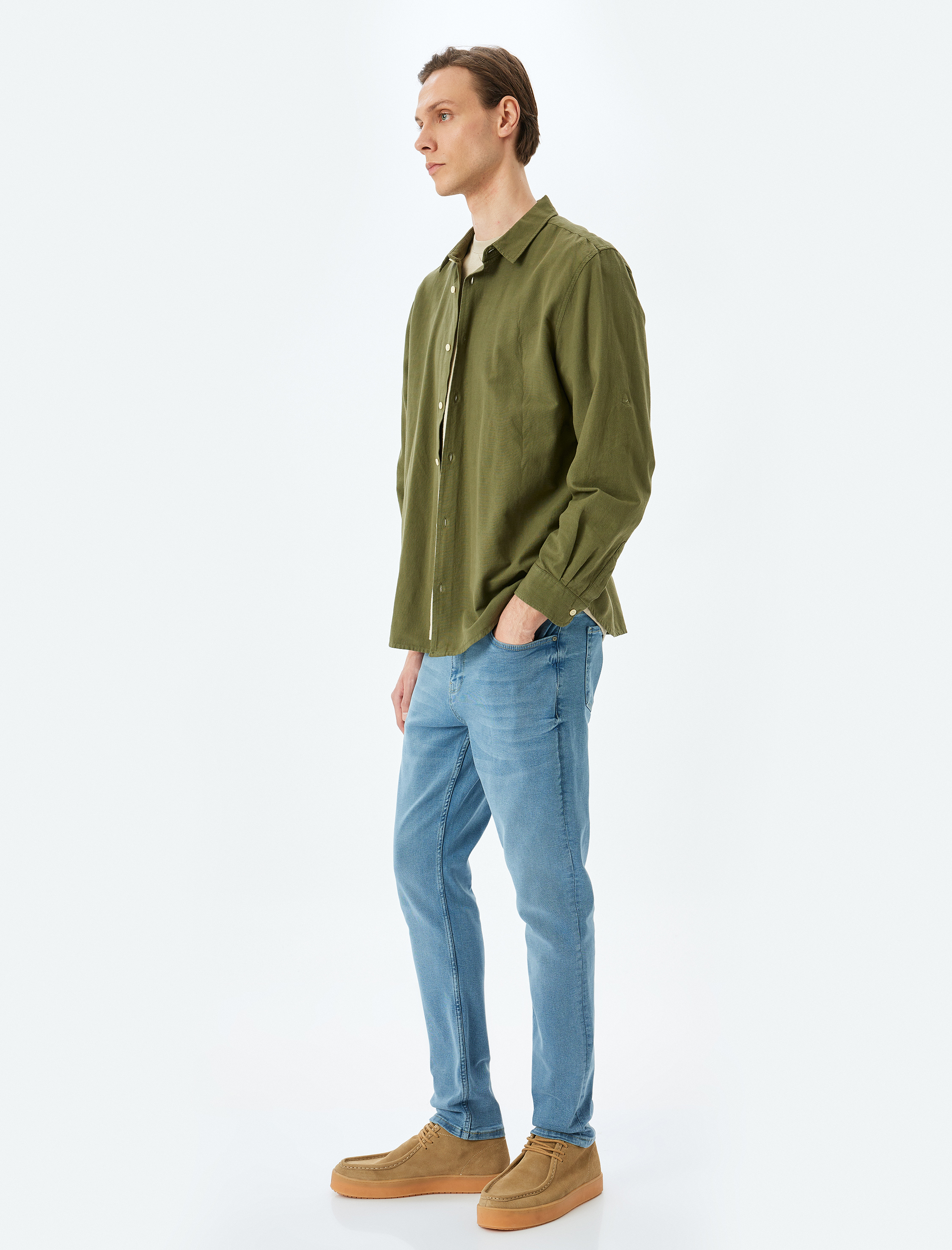   Normal Bel Skinny Fit Kot Pantolon - Michael Jean