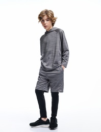 Beli Bağlamalı Cep Detaylı Uzun Taytlı Koşu Şortu