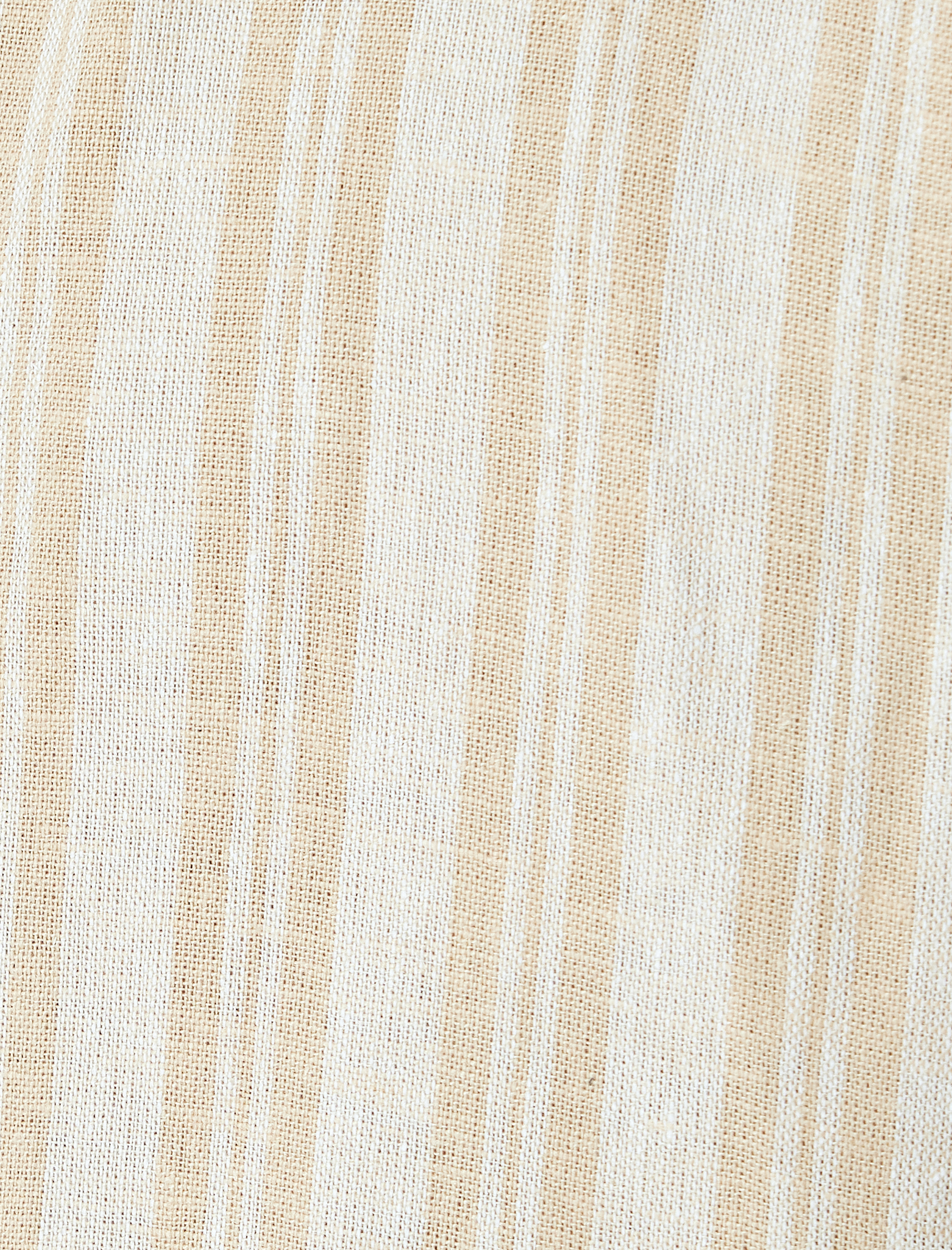   Kısa Kollu Regular Fit Çizgili Keten Karışımlı Gömlek