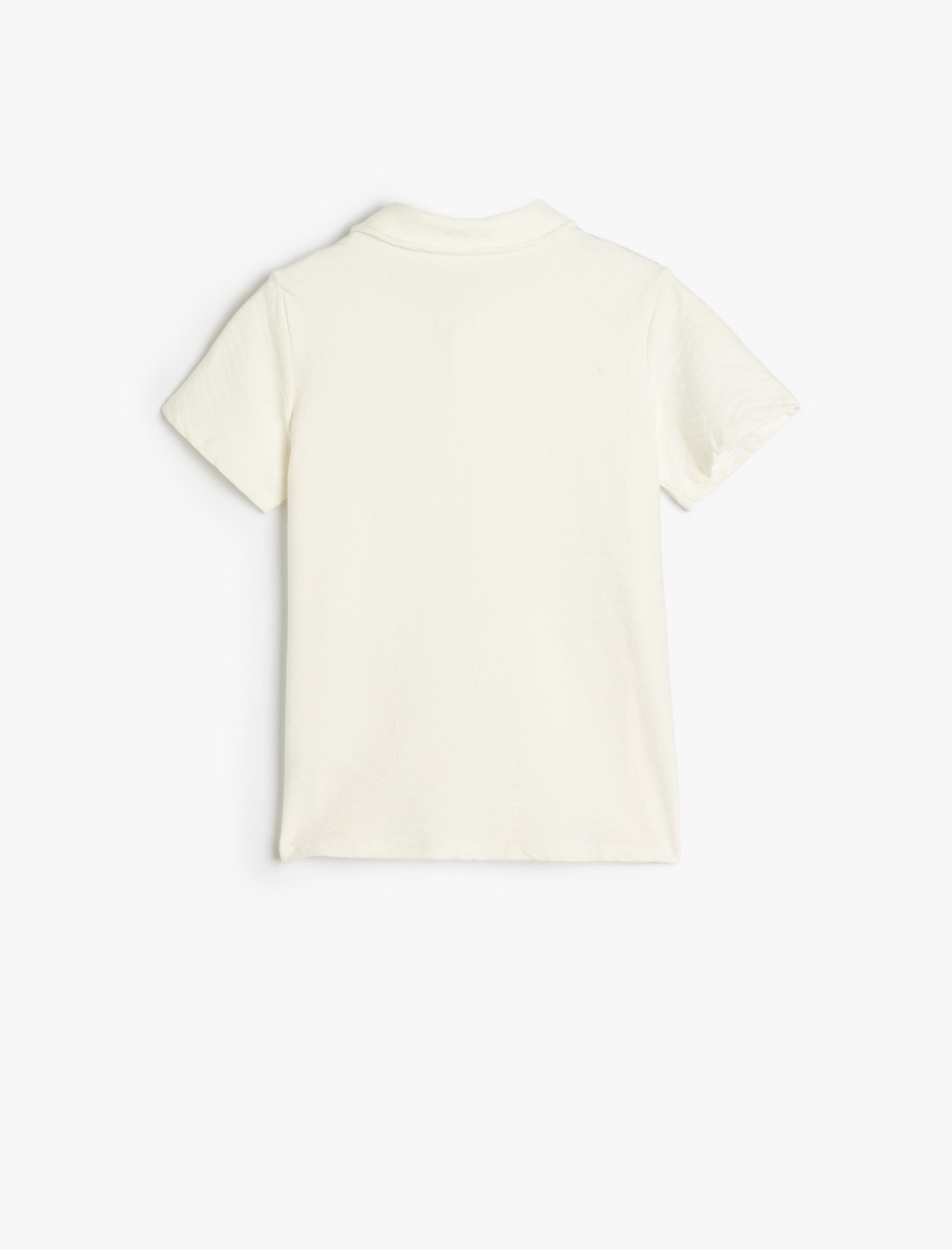  Erkek Çocuk Kısa Kollu Viskon Karışımlı Basic Polo Yaka Tişört