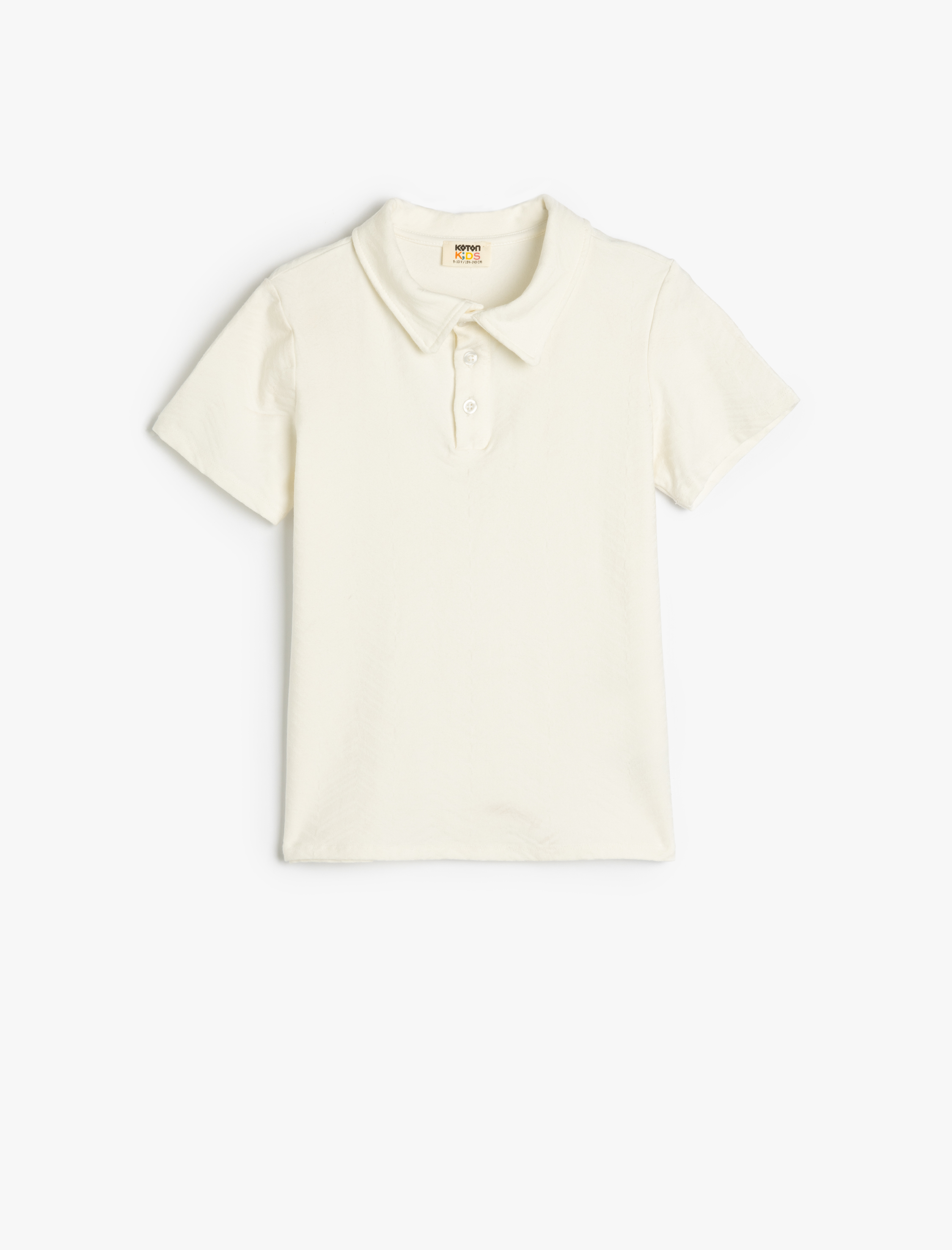  Erkek Çocuk Kısa Kollu Viskon Karışımlı Basic Polo Yaka Tişört