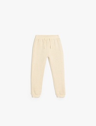 Pamuklu Beli Bağcıklı Basic Jogger Eşofman Altı