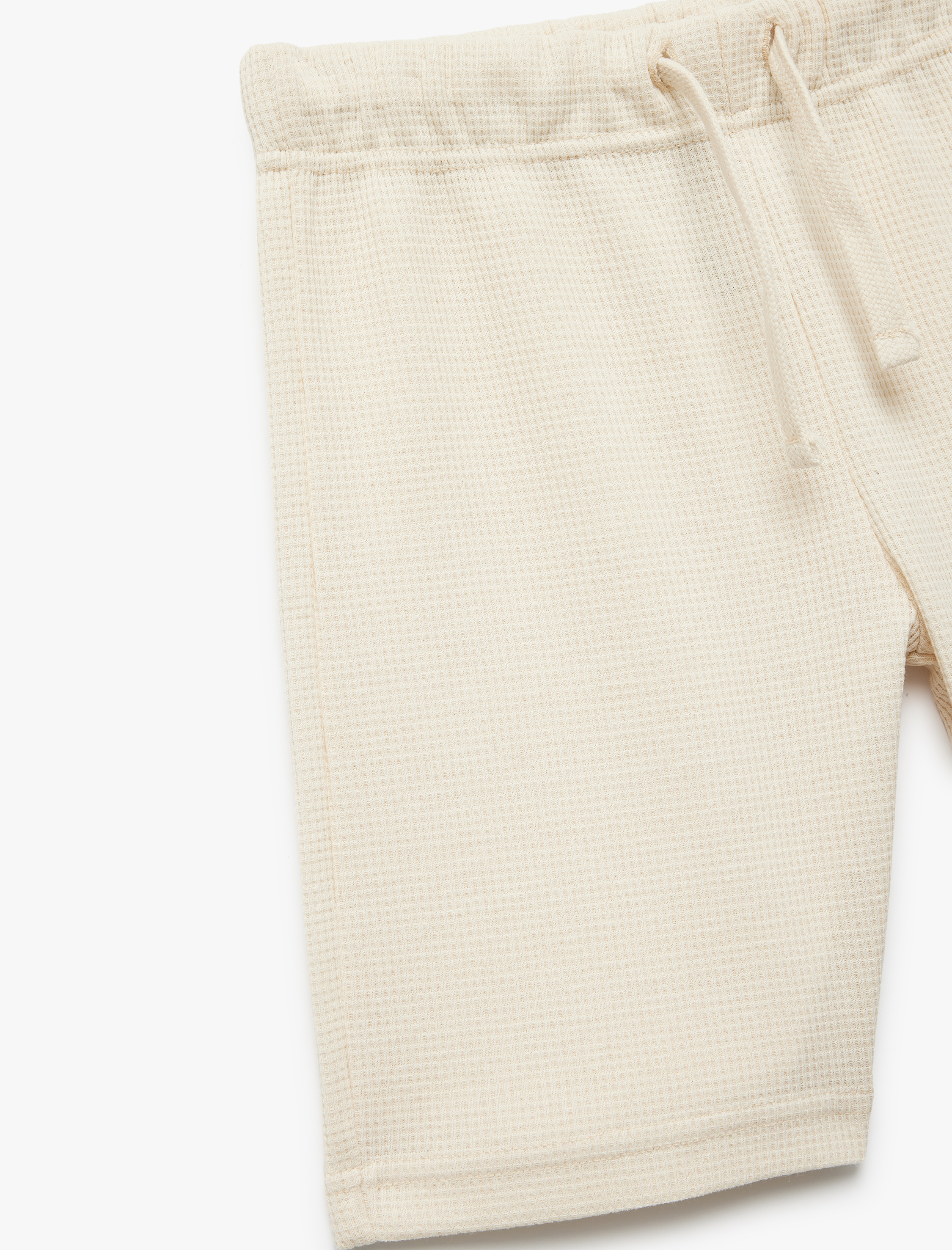  Erkek Çocuk Dokulu Beli Bağlamalı Cep Detaylı Basic Şort