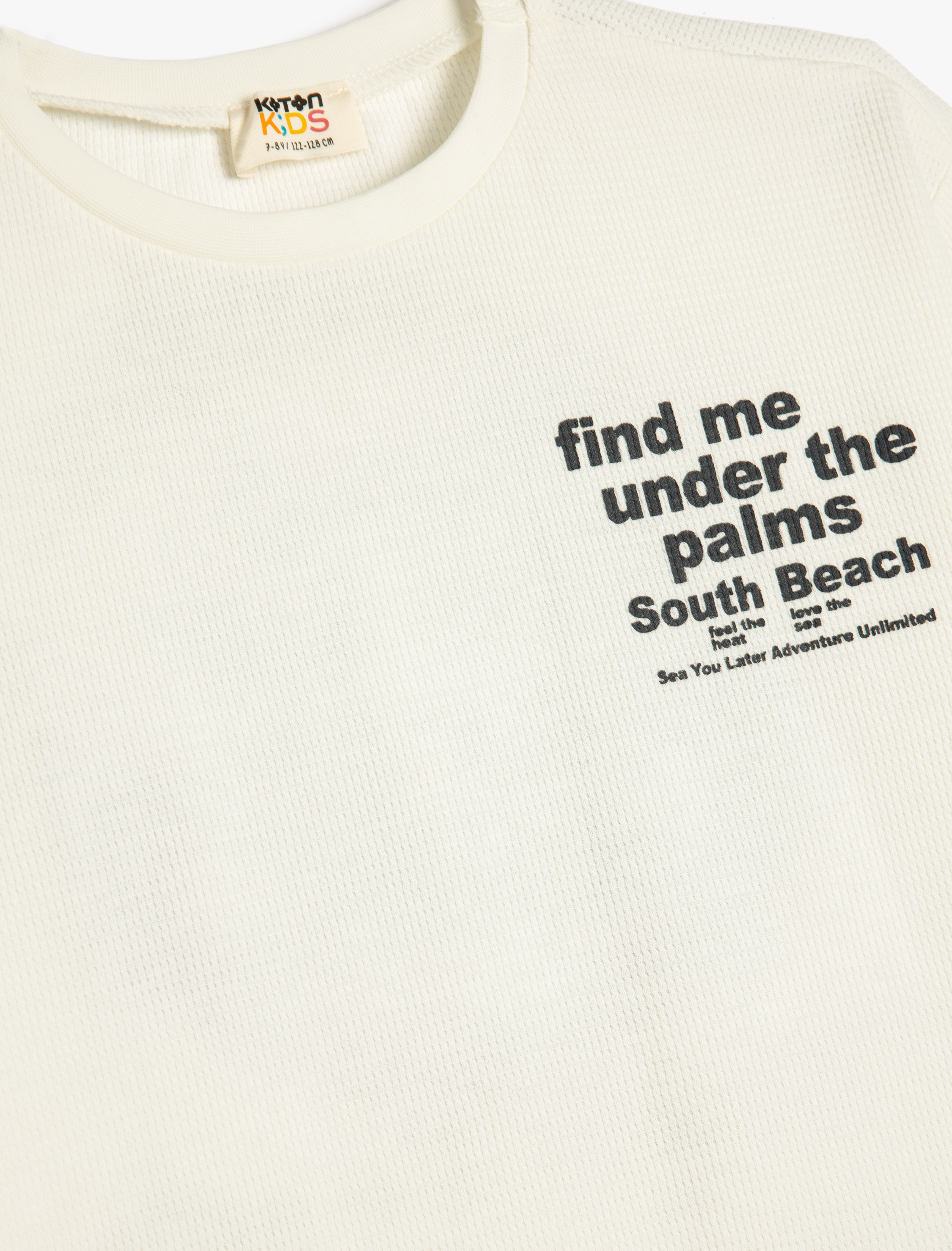  Erkek Çocuk Slogan Baskılı Bisiklet Yaka Kısa Kollu Pamuklu Oversize Tişört