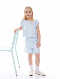 Pamuklu Cep Detaylı Beli Lastikli Tüvit Şort