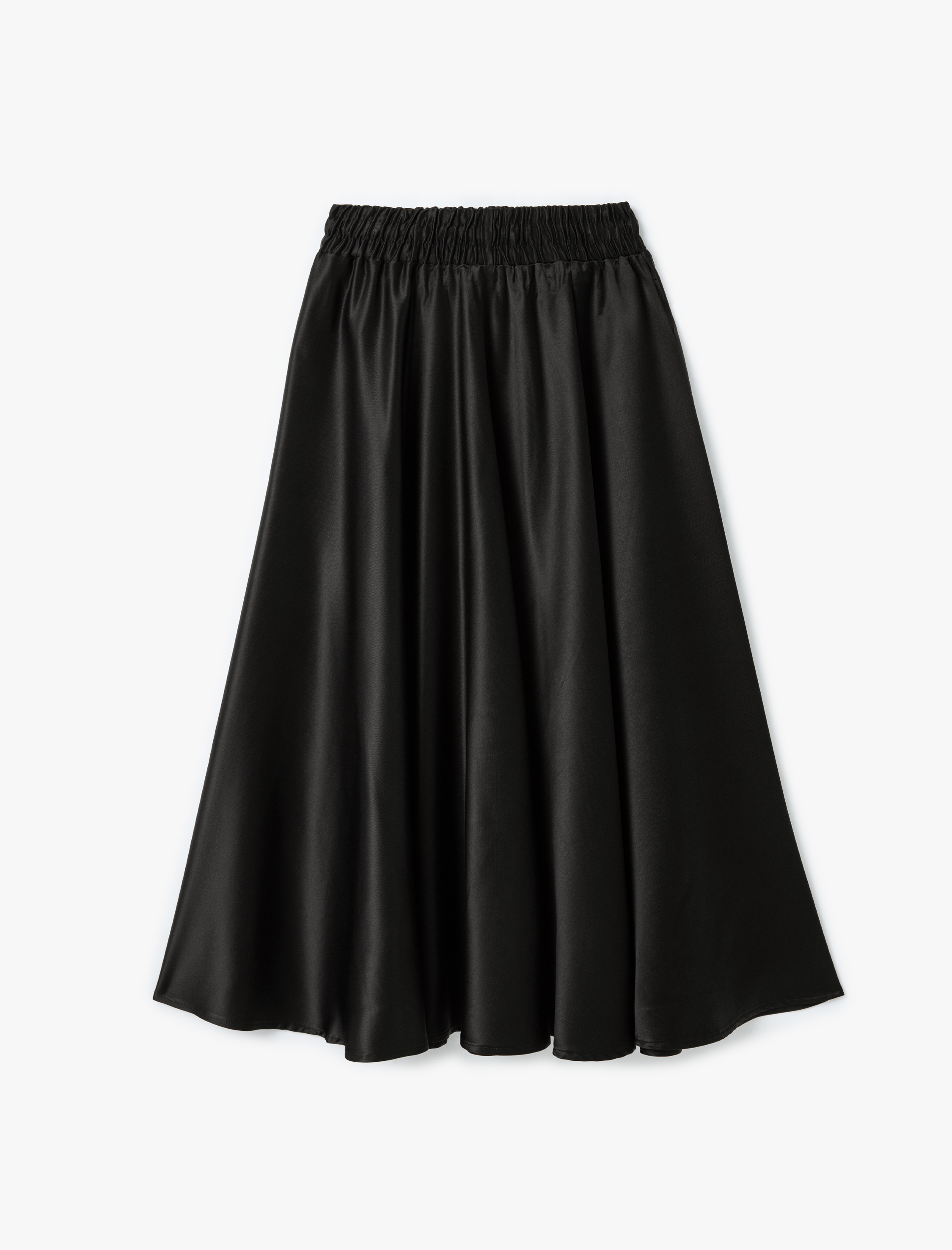   Viskon Kumaş Saten Kloş Çan Etek