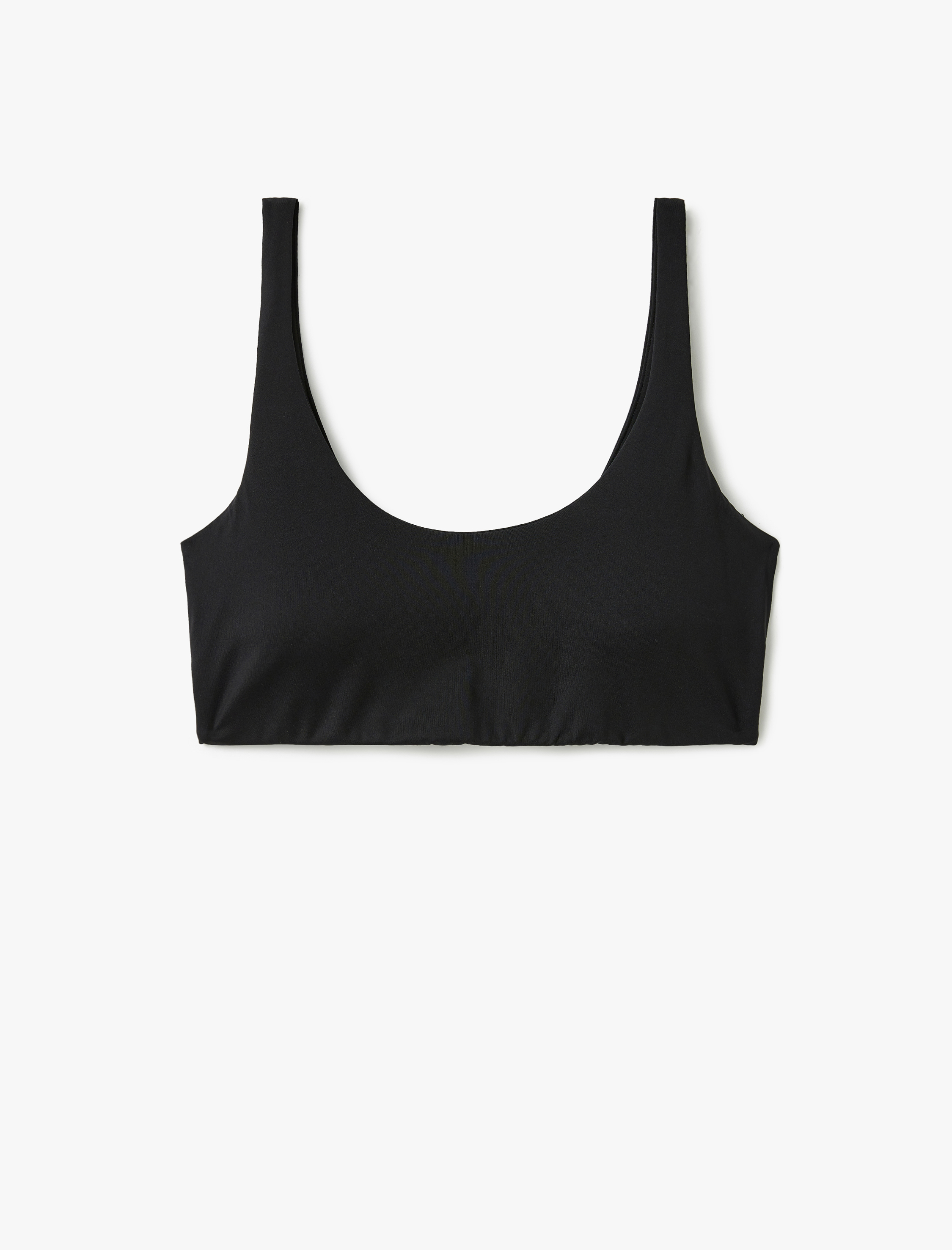   Kaplı U Yaka Kolsuz Sporcu Sütyeni