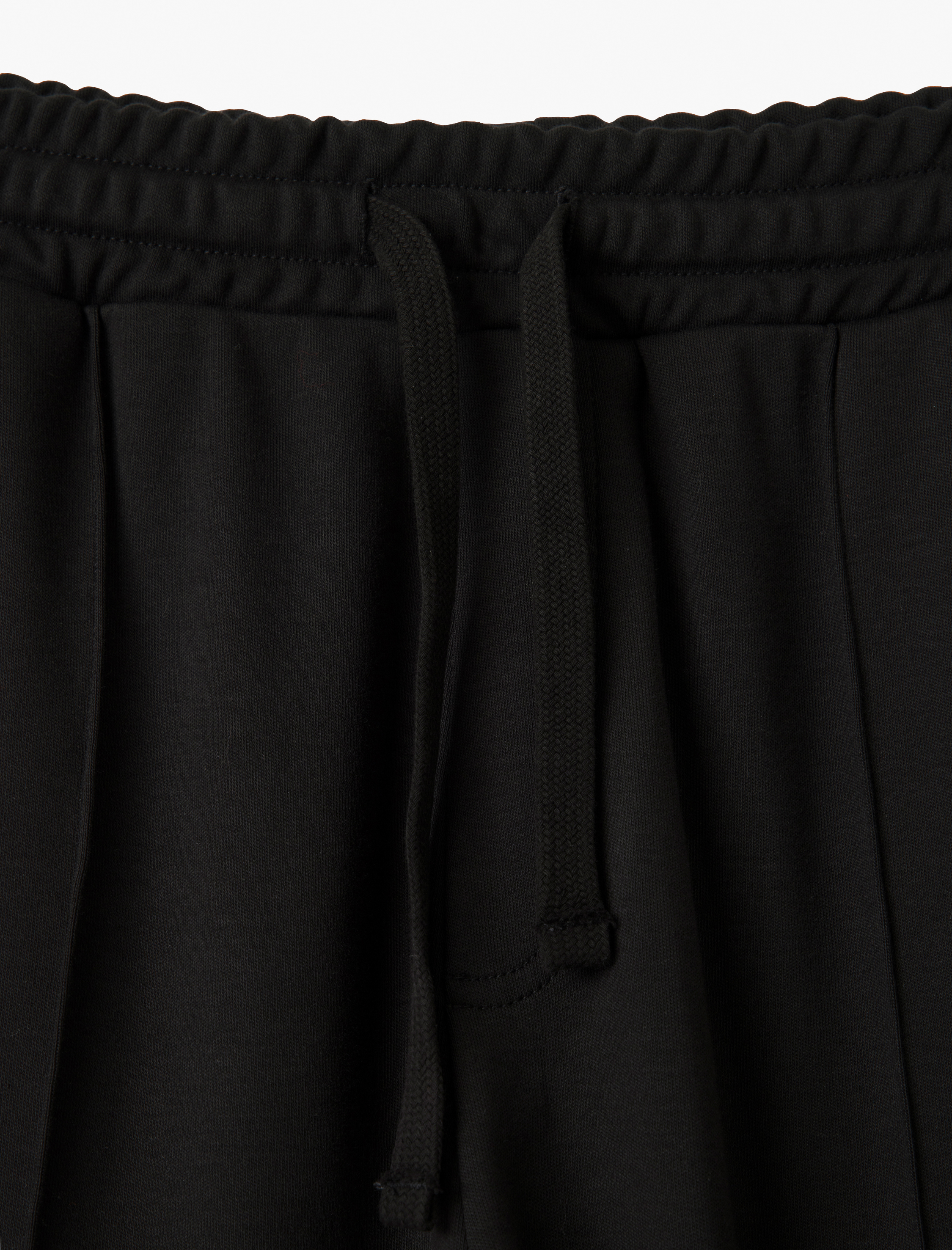   Pamuklu Cepli Nervür Detaylı Beli Bağcıklı Eşofman Altı