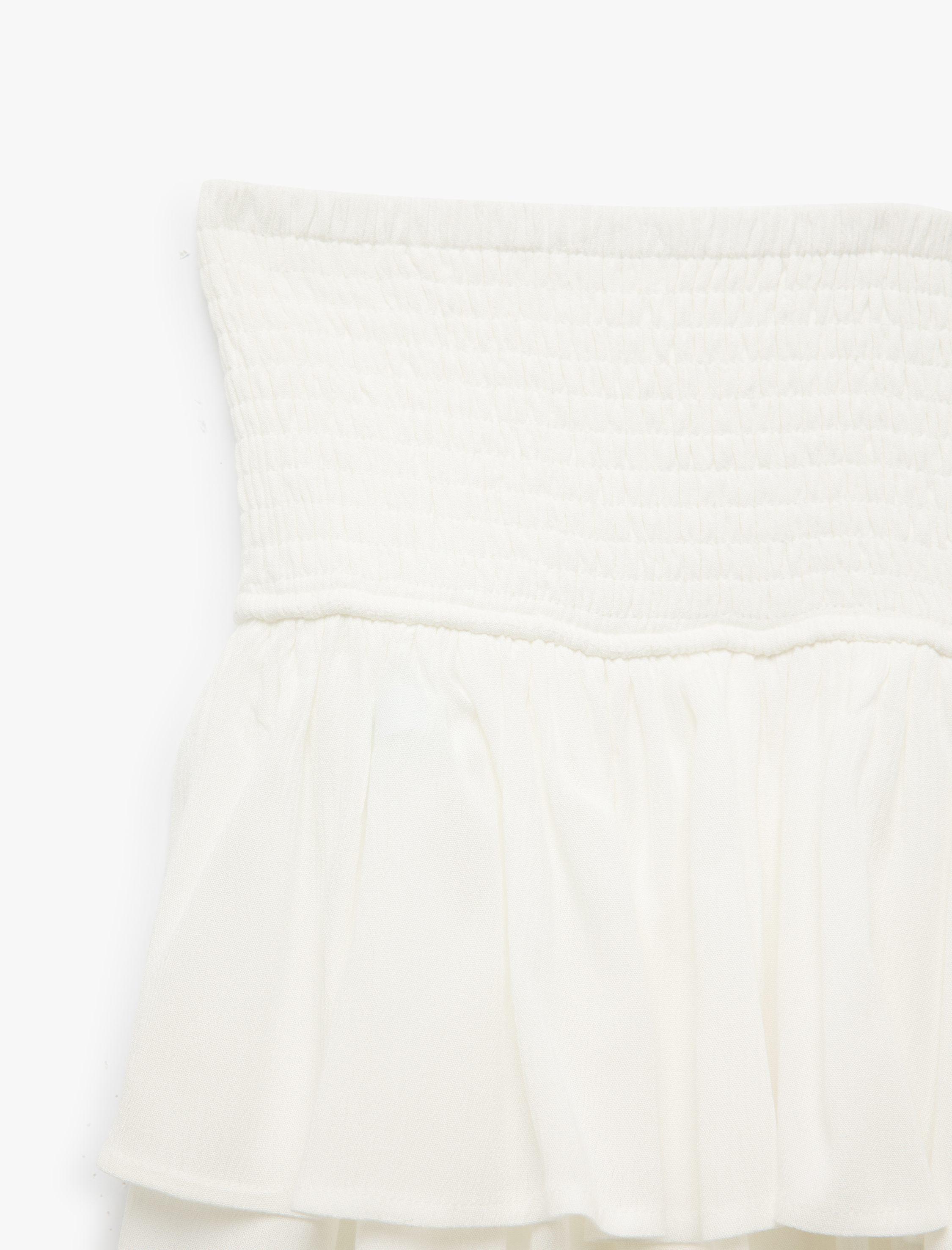   Katlı Volanlı Gipeli Viskon Mini Etek