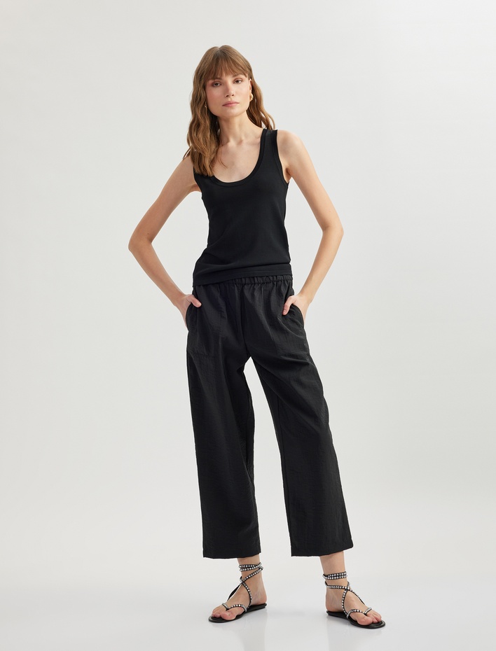  Cepli Bol Kalıp Paraşüt Kumaş Balon Form Pantolon