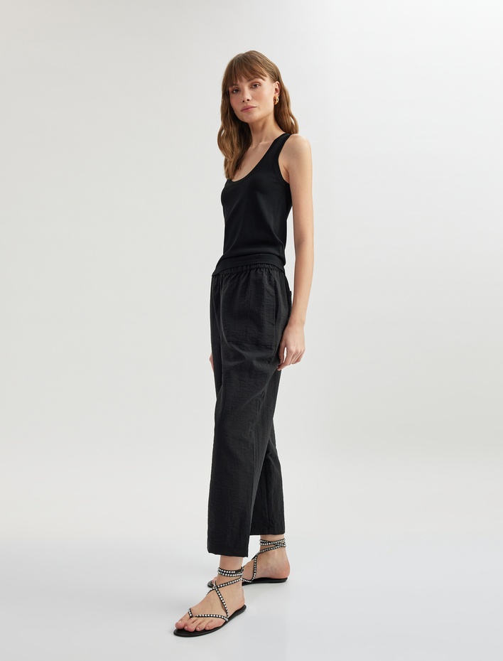  Cepli Bol Kalıp Paraşüt Kumaş Balon Form Pantolon