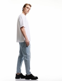 Pamuklu Cepli Loose Fit Jean Pantolon - Steve Jean
