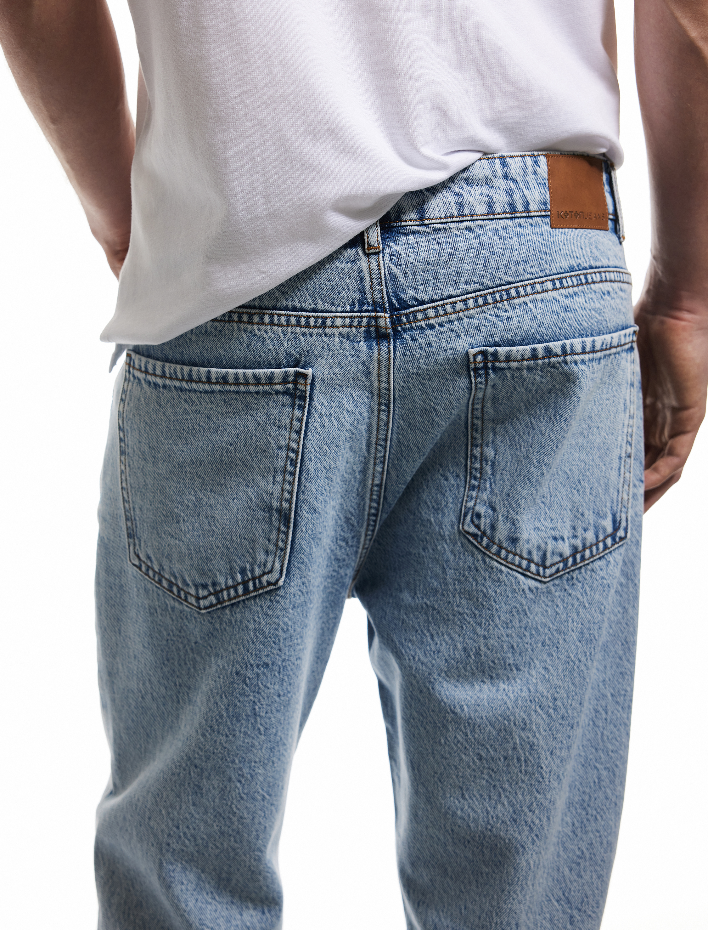   Pamuklu Cepli Loose Fit Jean Pantolon - Steve Jean
