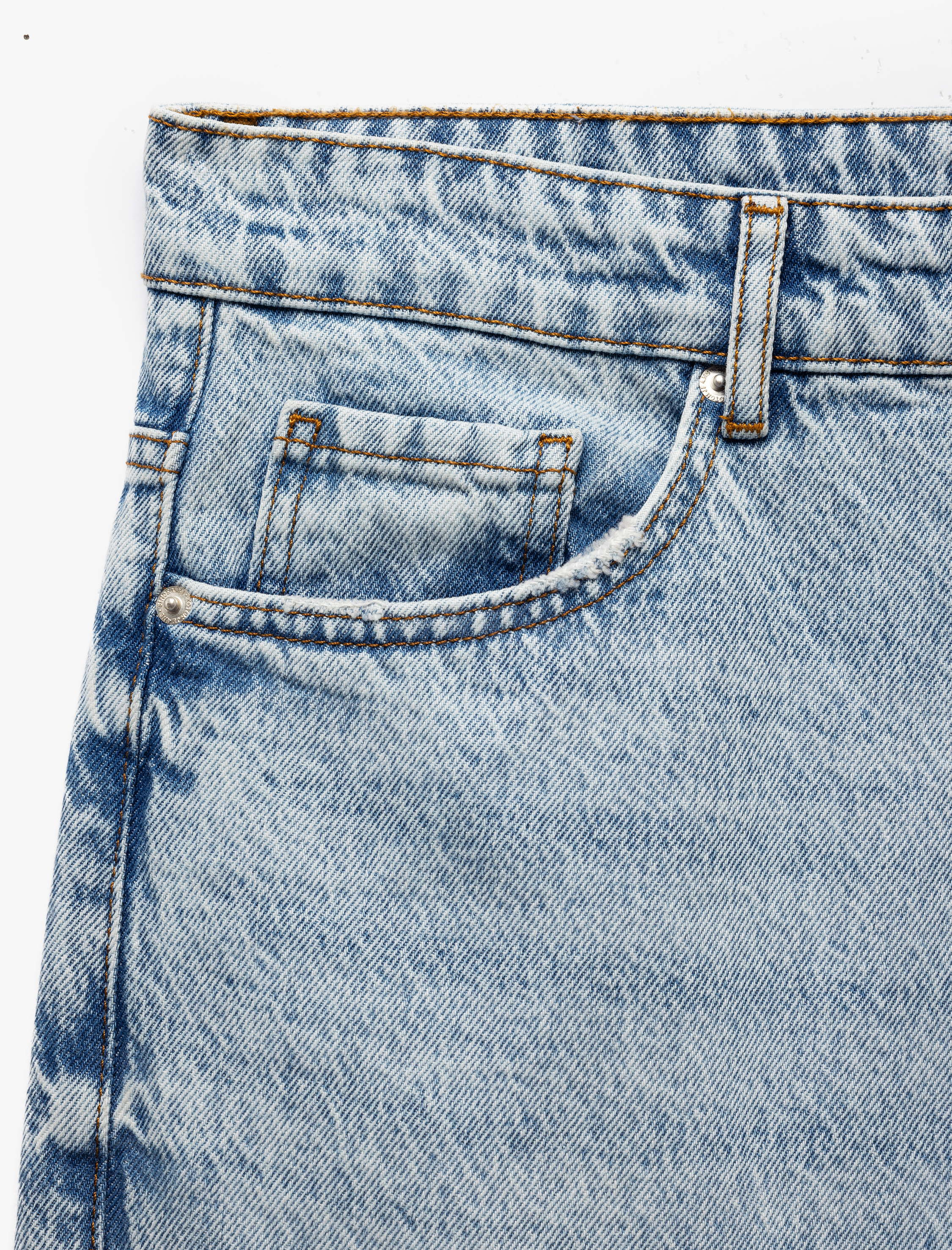   Pamuklu Cepli Loose Fit Jean Pantolon - Steve Jean